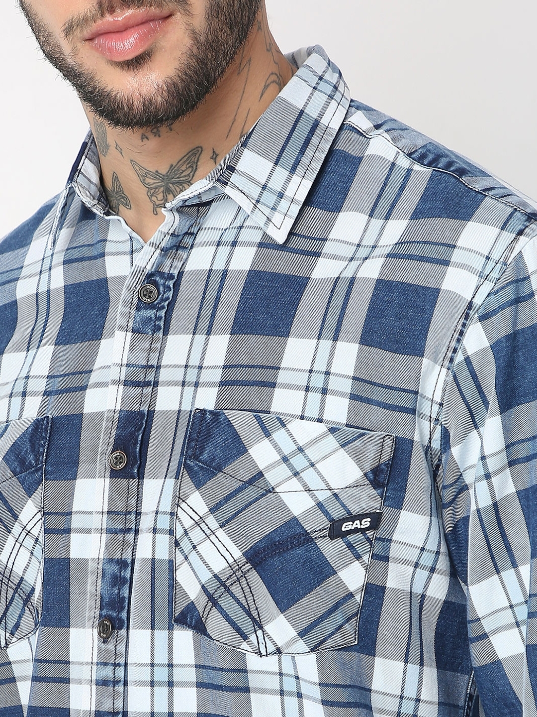 Regular Fit Full Sleeve Checks Shirts