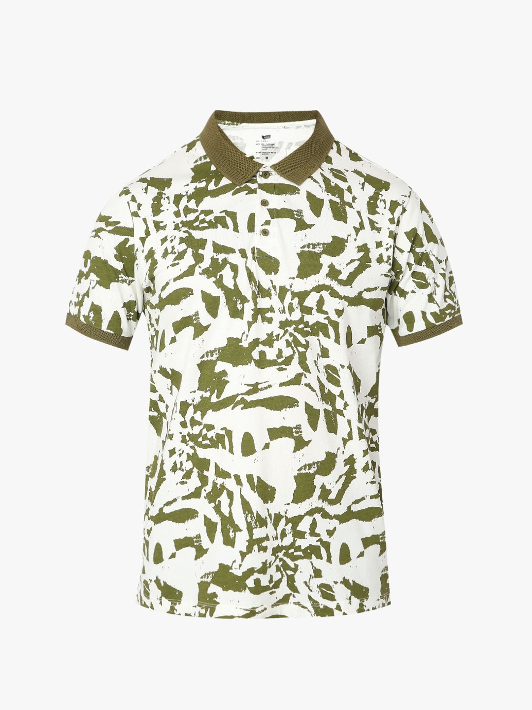 Regular Fit Half Sleeve Printed Polo T-Shirt