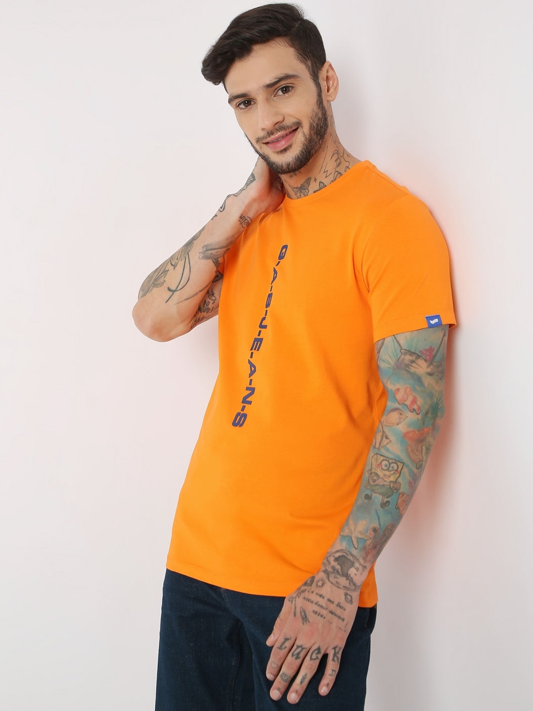 Slim Fit Half Sleeve Printed T-Shirt