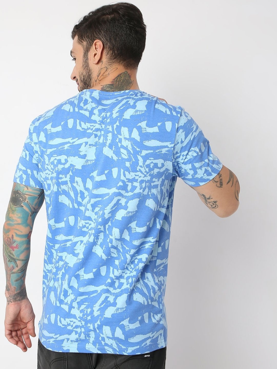 Slim Fit Half Sleeve Printed T-Shirt