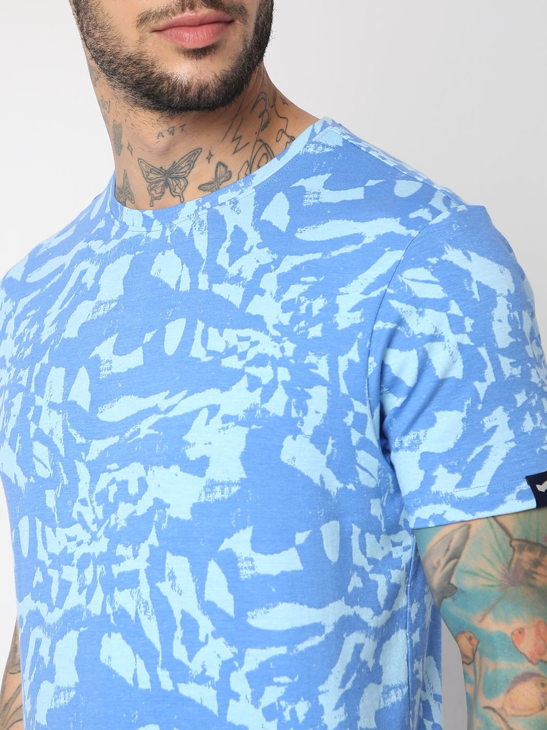 Slim Fit Half Sleeve Printed T-Shirt