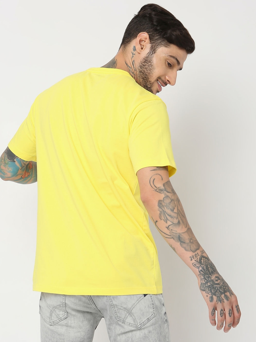 Regular Fit Half Sleeve Solid T-Shirt