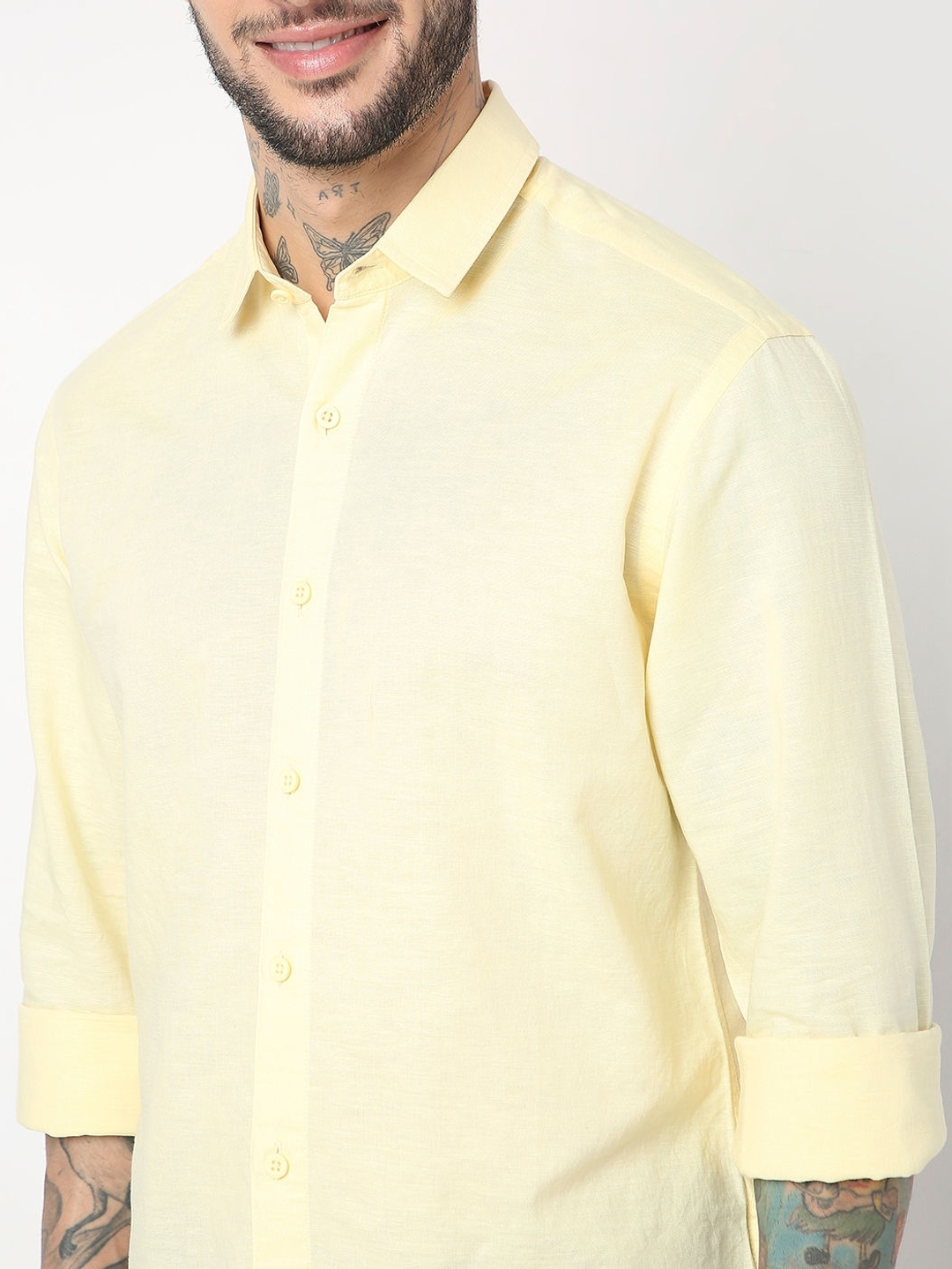 Regular Fit Full Sleeve Solid Shirts