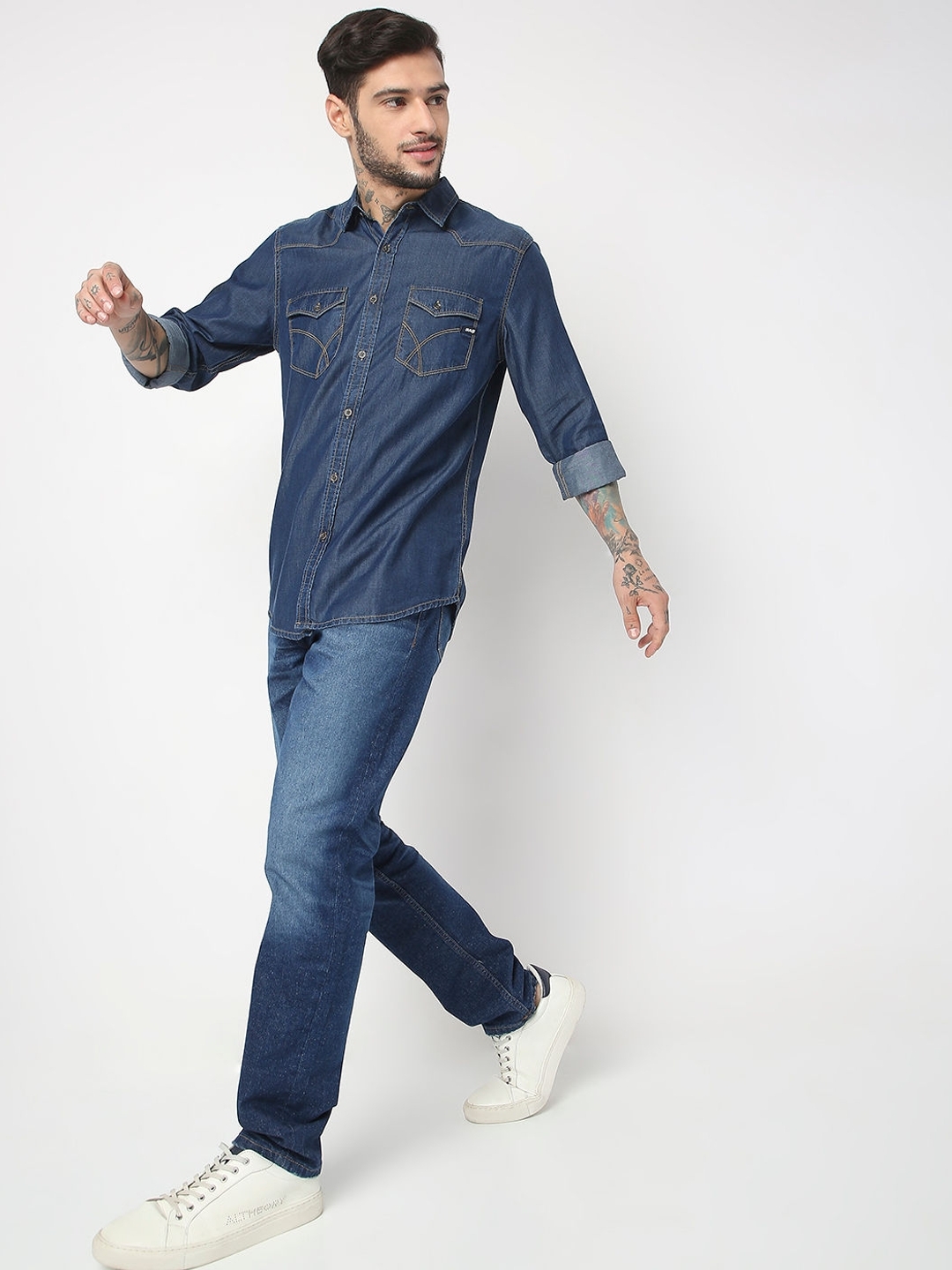 Regular Fit Full Sleeve Solid Cotton Shirts