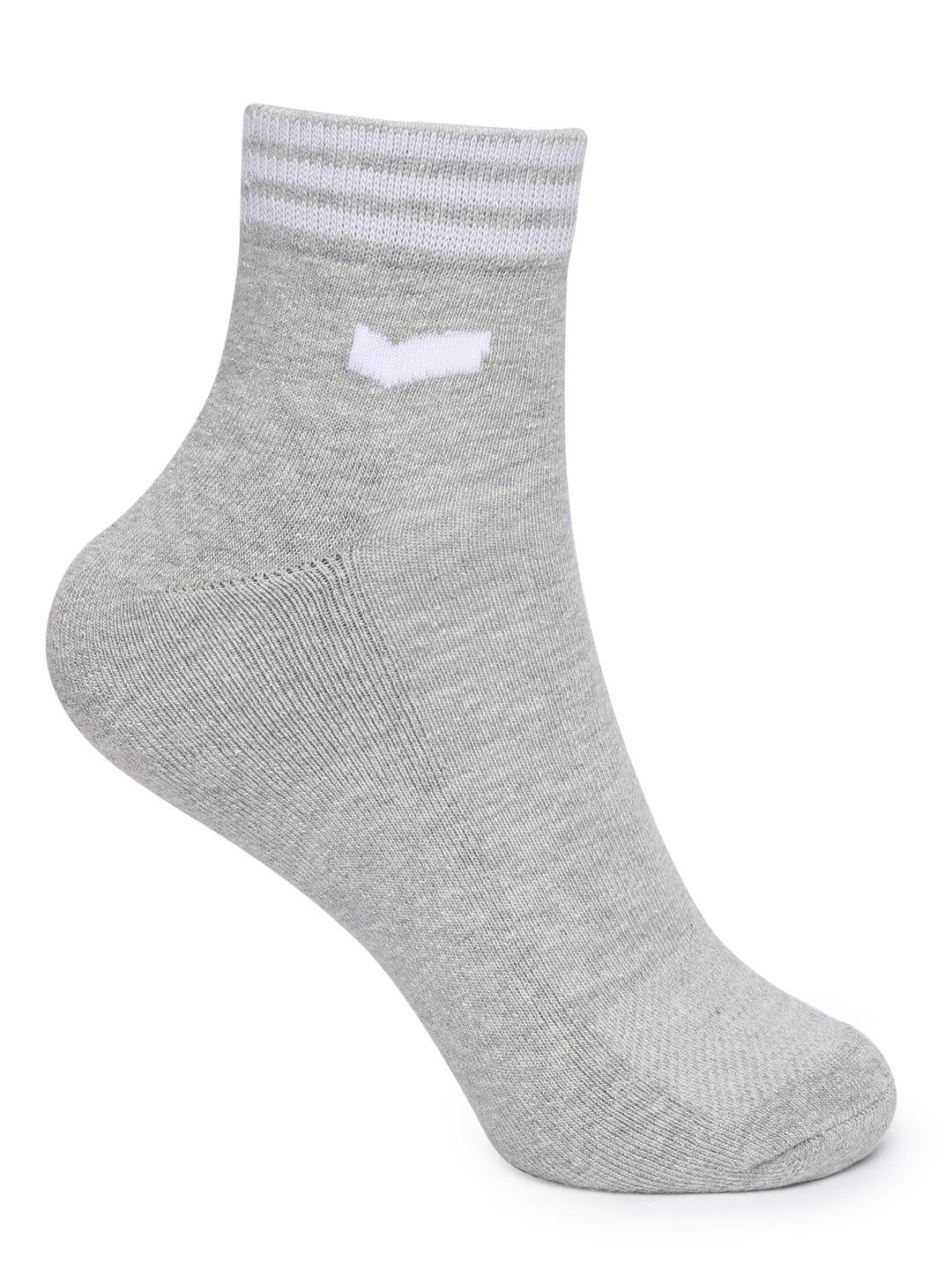 OHAN IN Black/White/Grey Stripe Socks (Pack of 3)