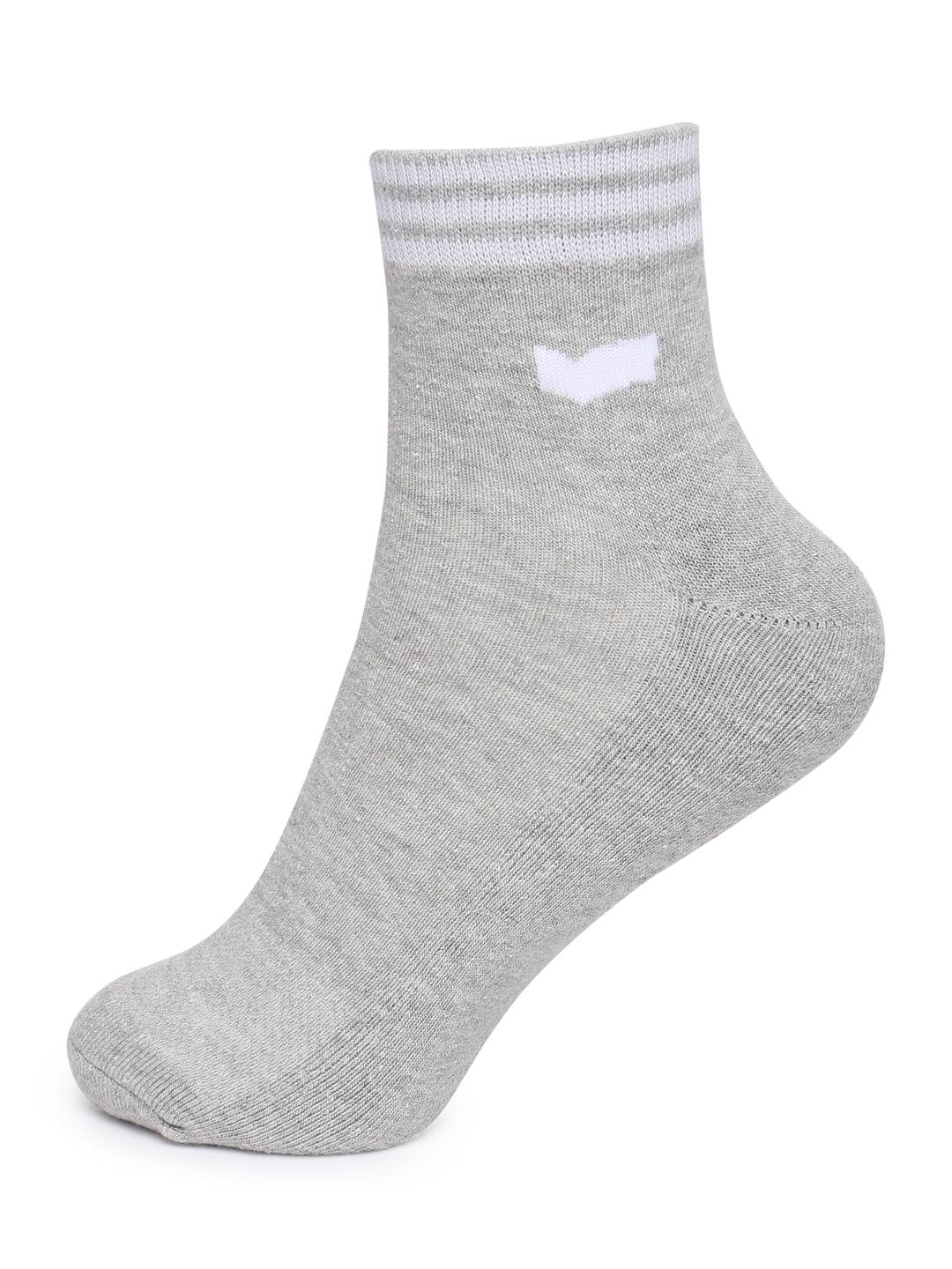 OHAN IN Black/White/Grey Stripe Socks (Pack of 3)