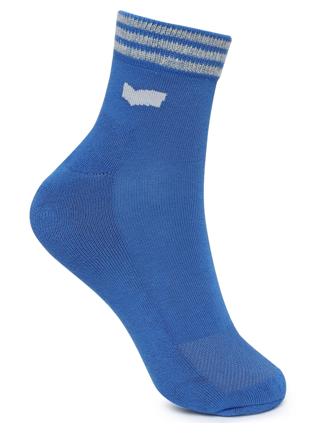 OHAN IN Black/White/Blue Stripe Socks (Pack of 3)