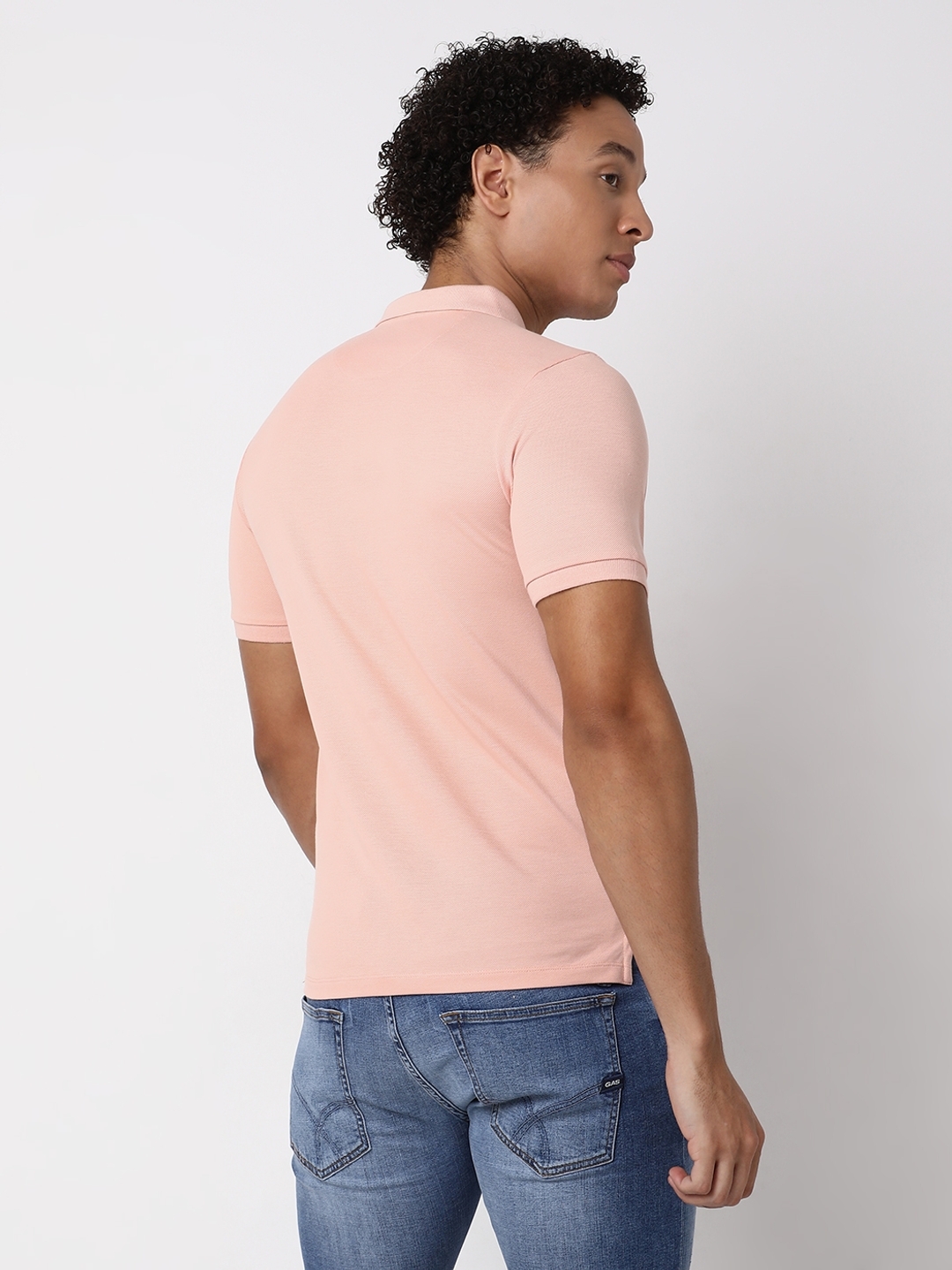 Regular Fit Half Sleeve Solid Cotton Polo T-Shirt