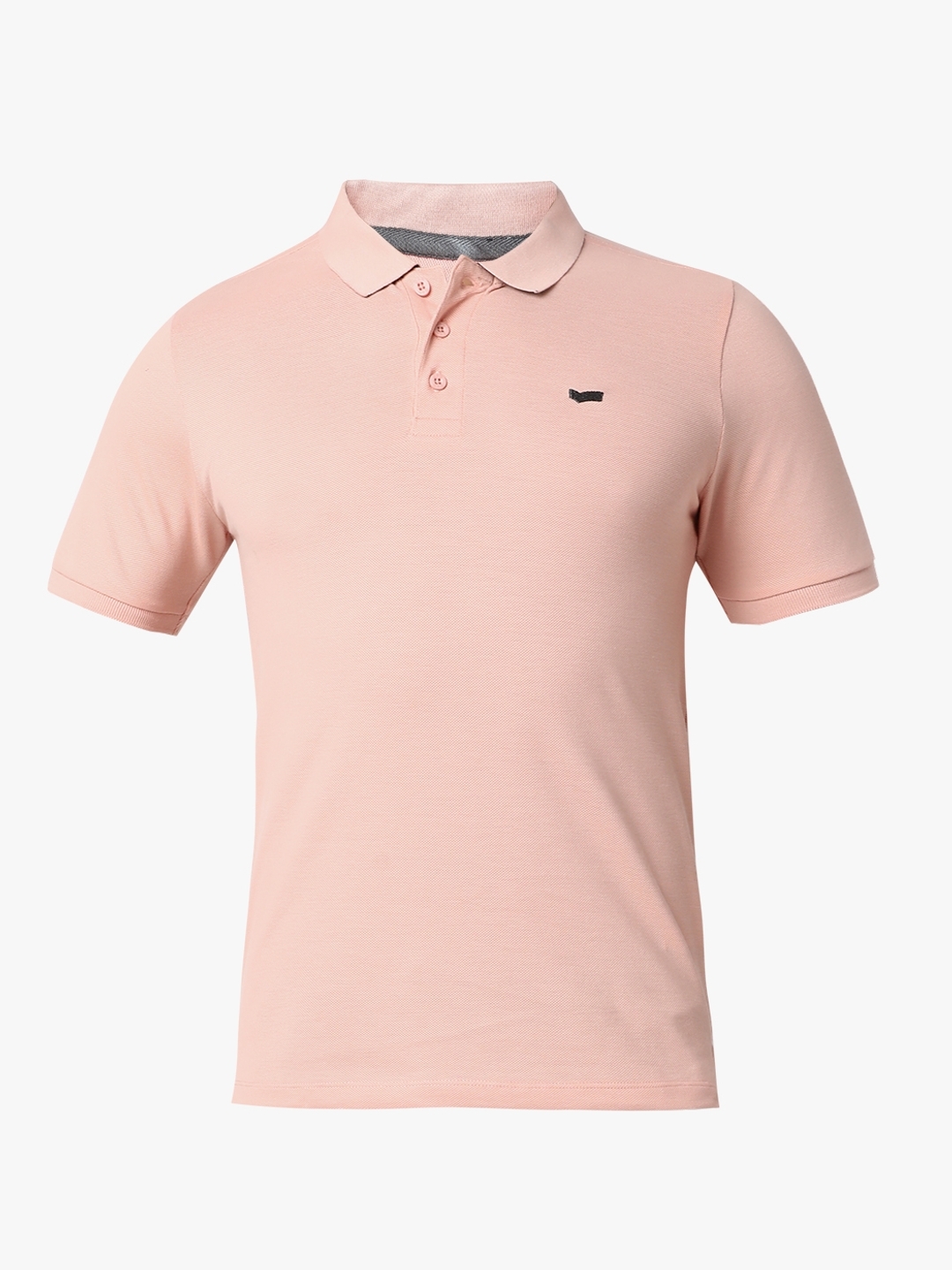 Regular Fit Half Sleeve Solid Cotton Polo T-Shirt