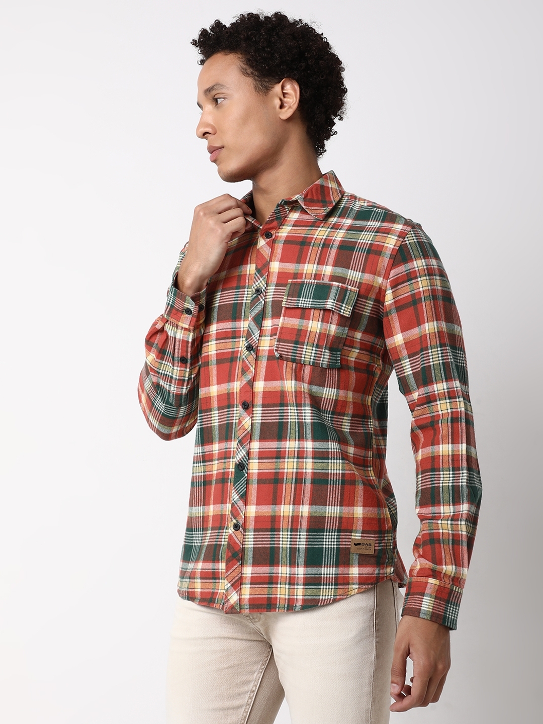 Regular Fit Full Sleeve Checkered Cotton Shirts