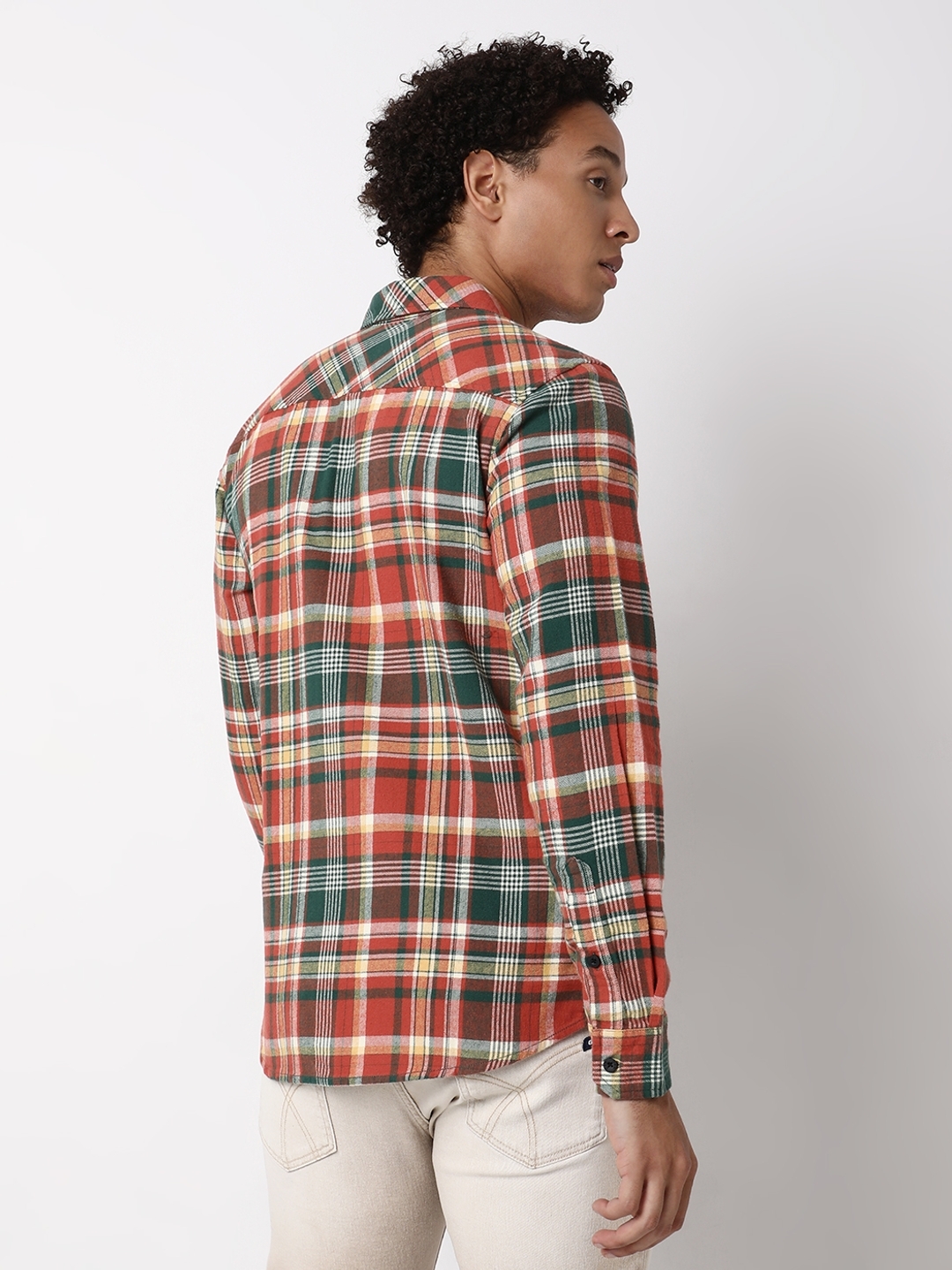 Regular Fit Full Sleeve Checkered Cotton Shirts