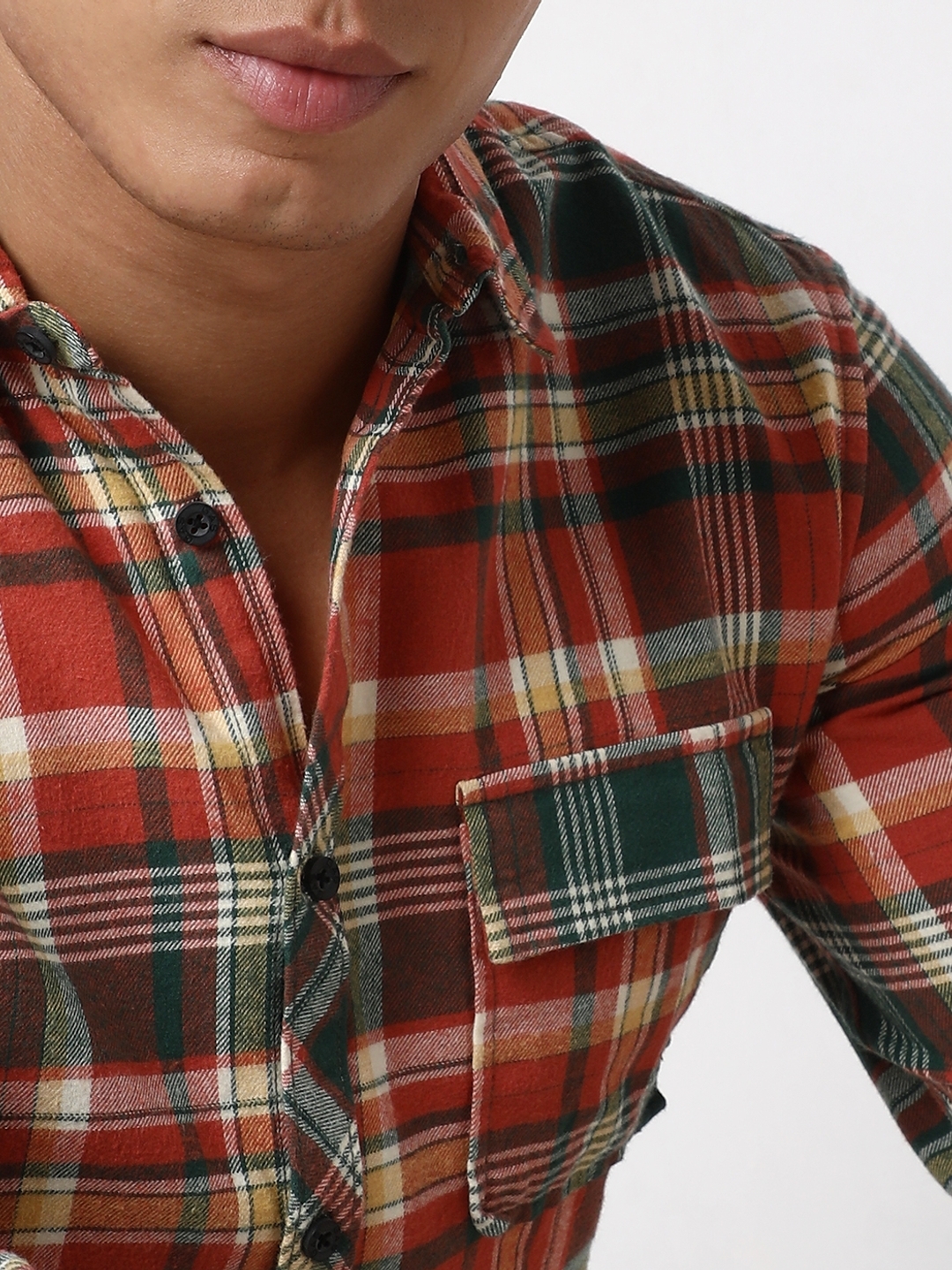 Regular Fit Full Sleeve Checkered Cotton Shirts