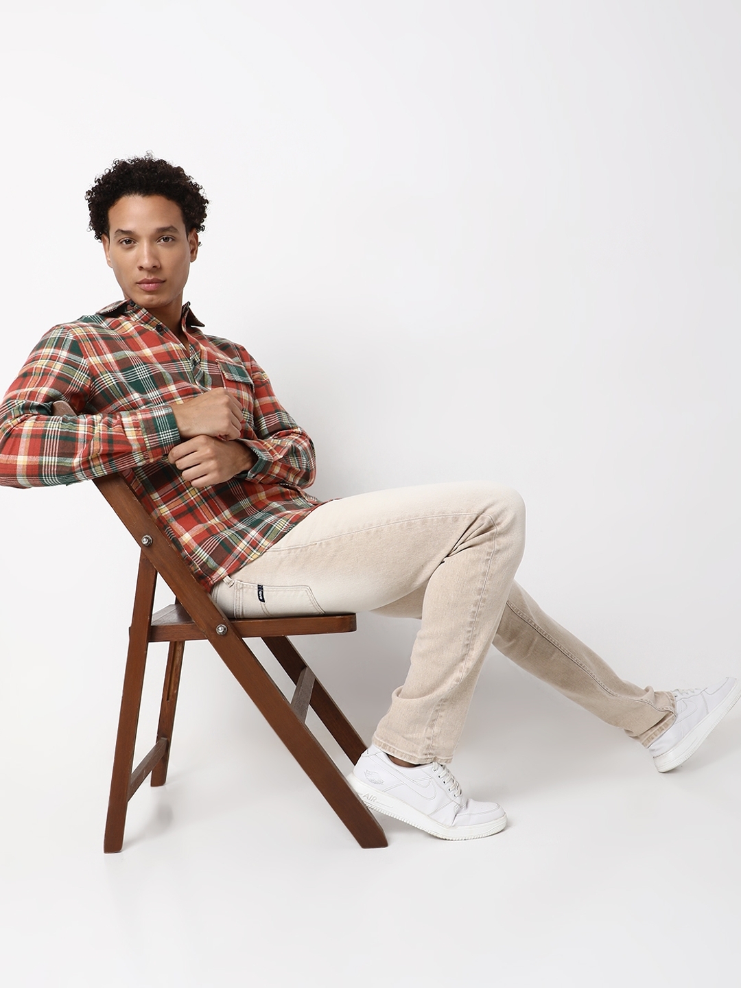 Regular Fit Full Sleeve Checkered Cotton Shirts