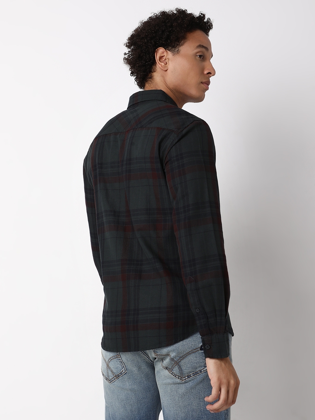 Regular Fit Full Sleeve Checkered Cotton Shirts