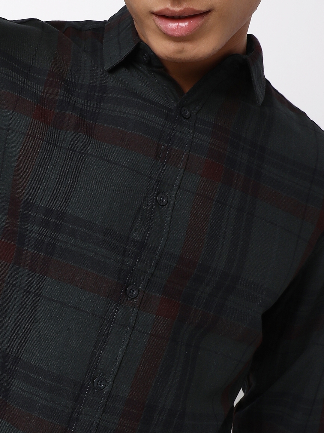 Regular Fit Full Sleeve Checkered Cotton Shirts