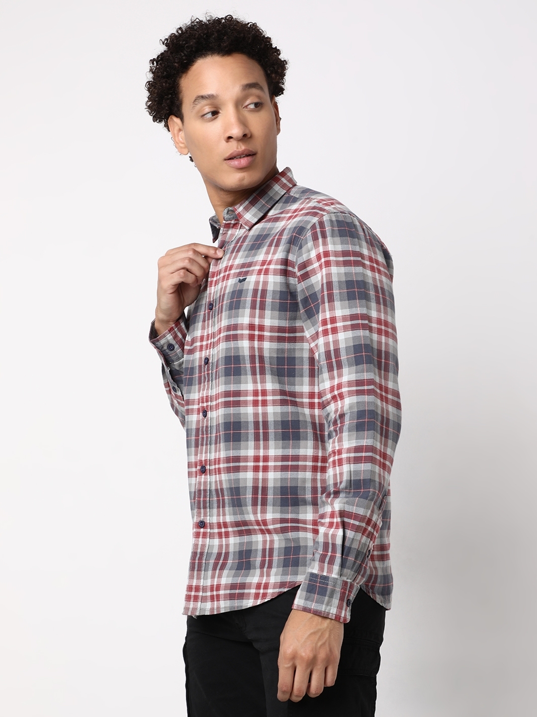 Regular Fit Full Sleeve Checkered Cotton Shirts