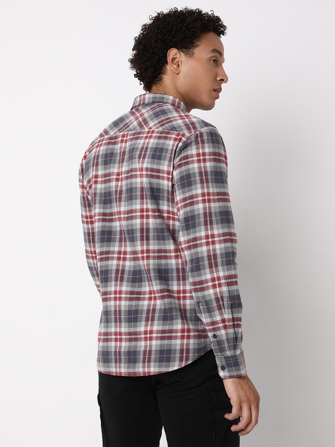 Regular Fit Full Sleeve Checkered Cotton Shirts