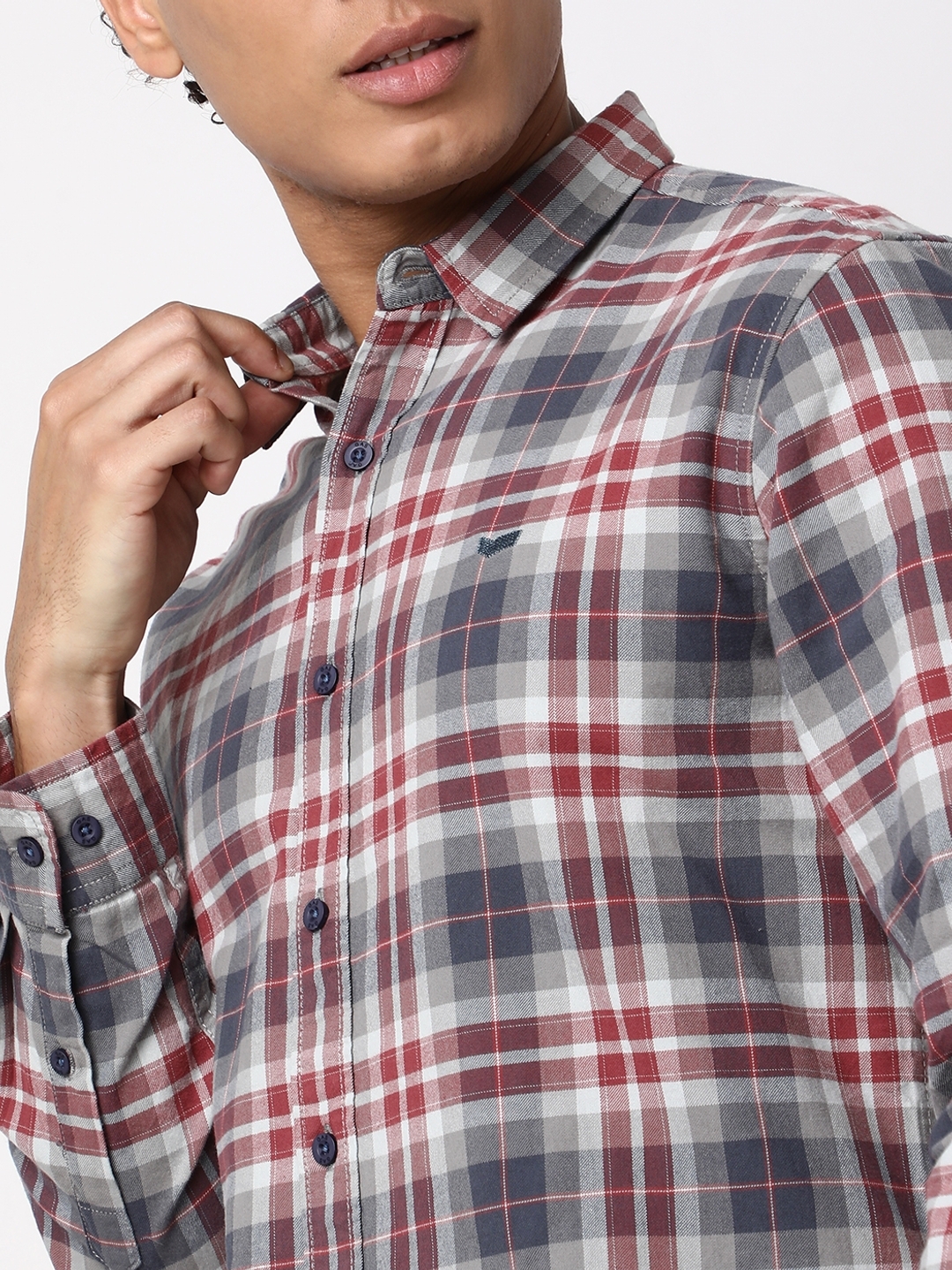 Regular Fit Full Sleeve Checkered Cotton Shirts