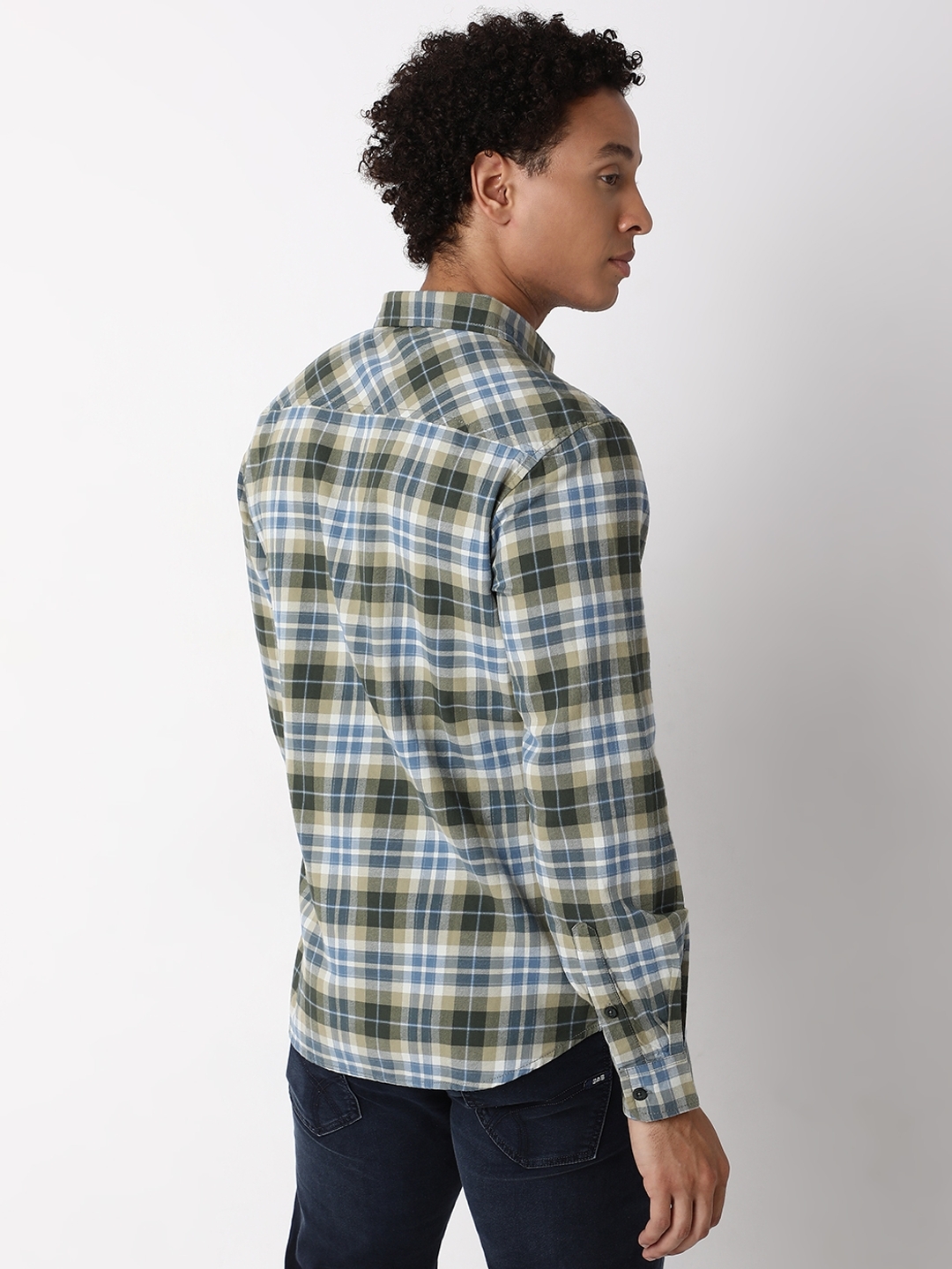 Regular Fit Full Sleeve Checkered Cotton Shirts