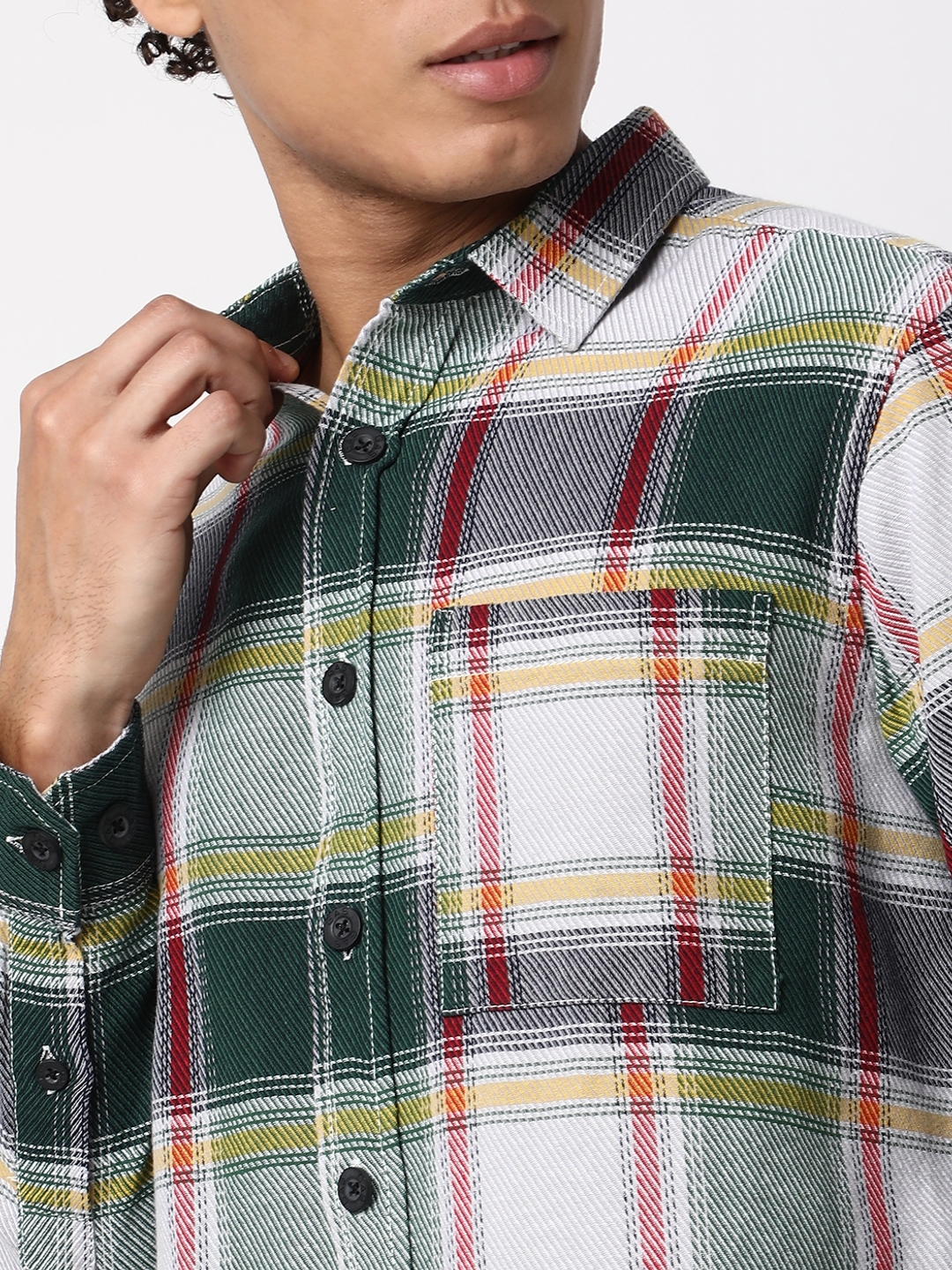 Regular Fit Full Sleeve Checkered Cotton Shirts