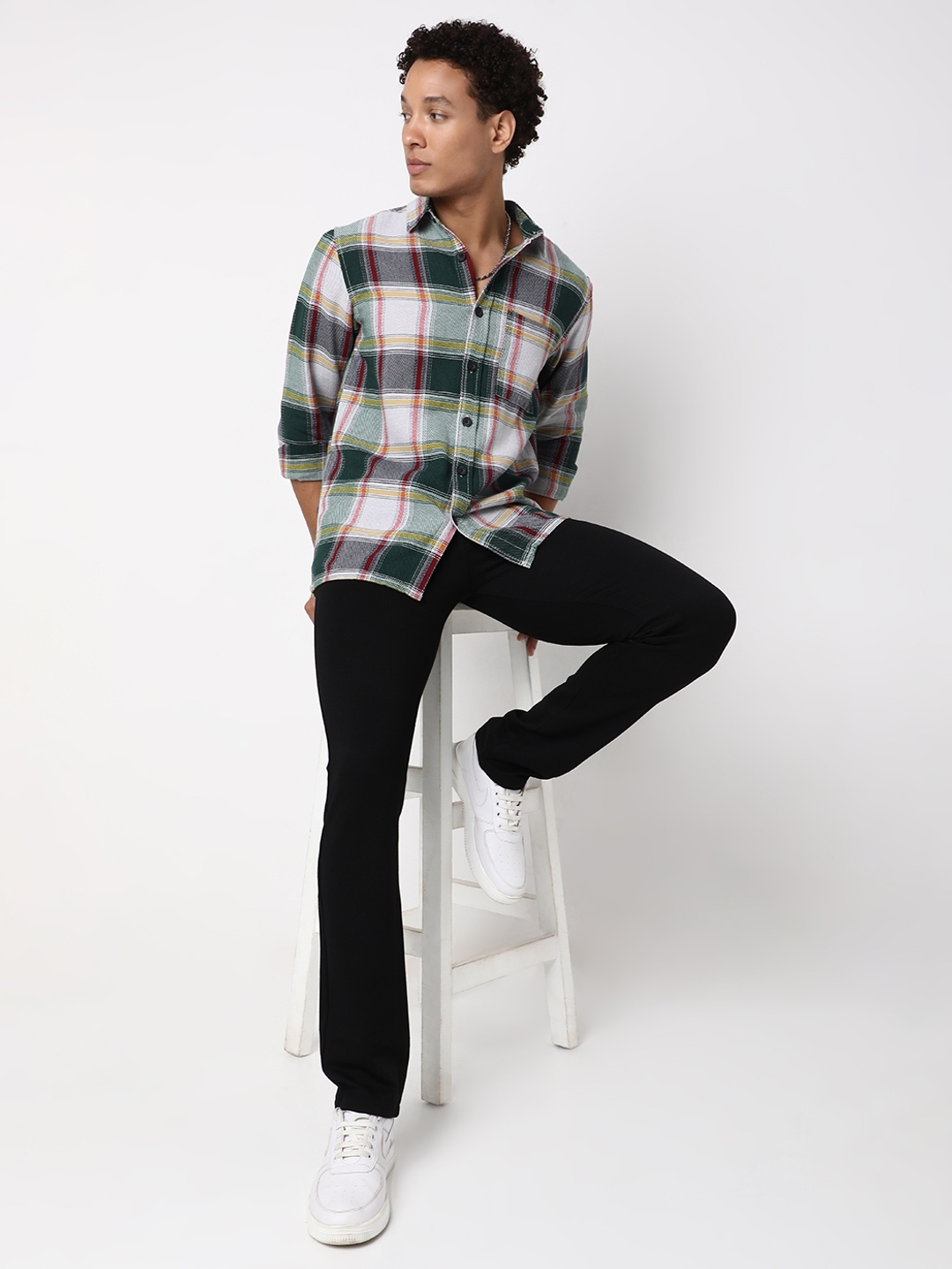 Regular Fit Full Sleeve Checkered Cotton Shirts