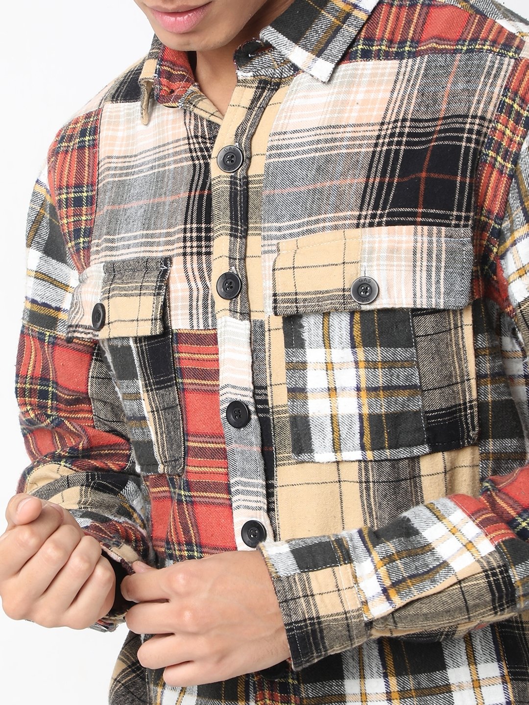 Shacket Full Sleeve Checkered Cotton Shirts