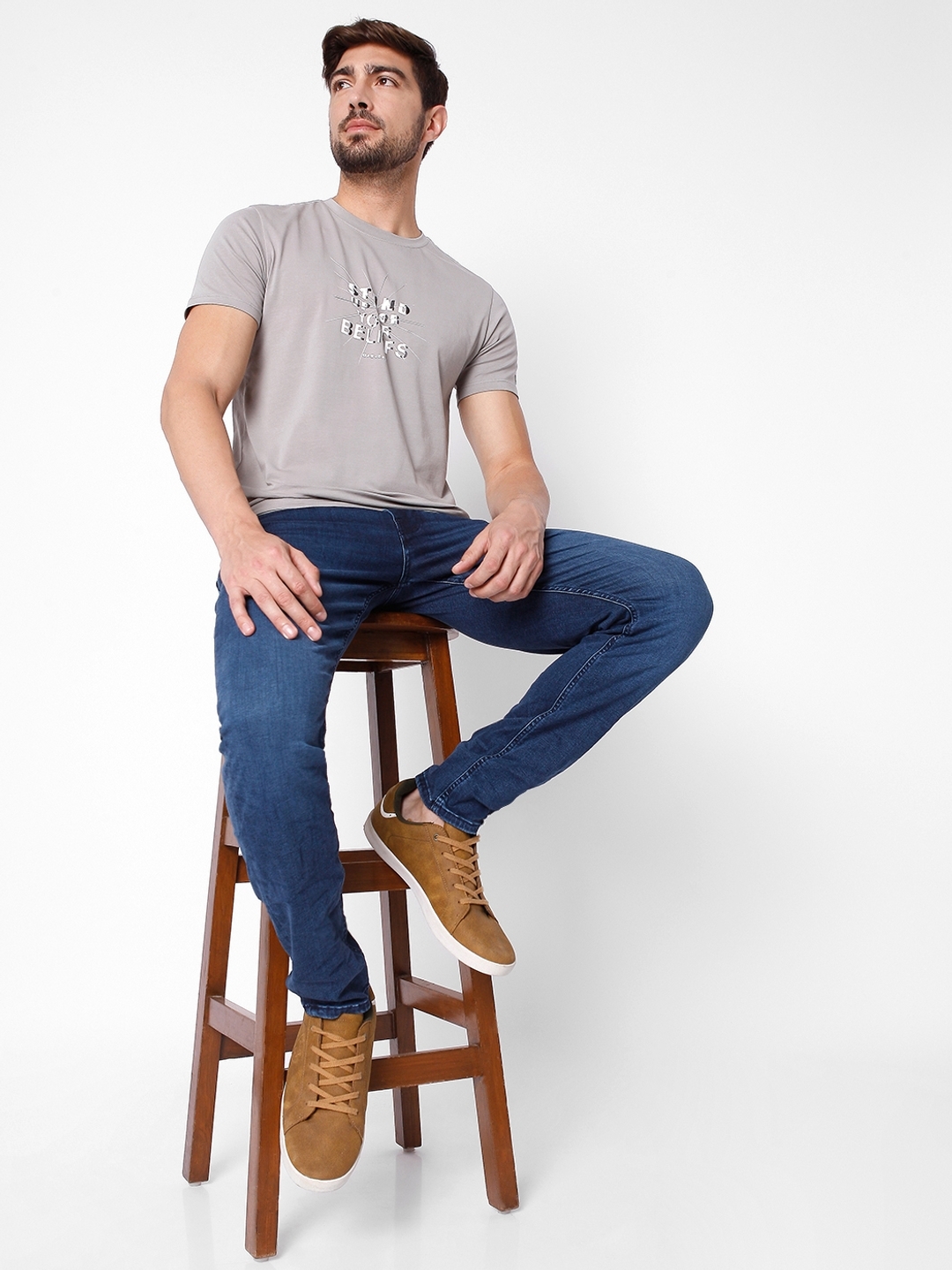 Men's Sax Zip Skinny Denim