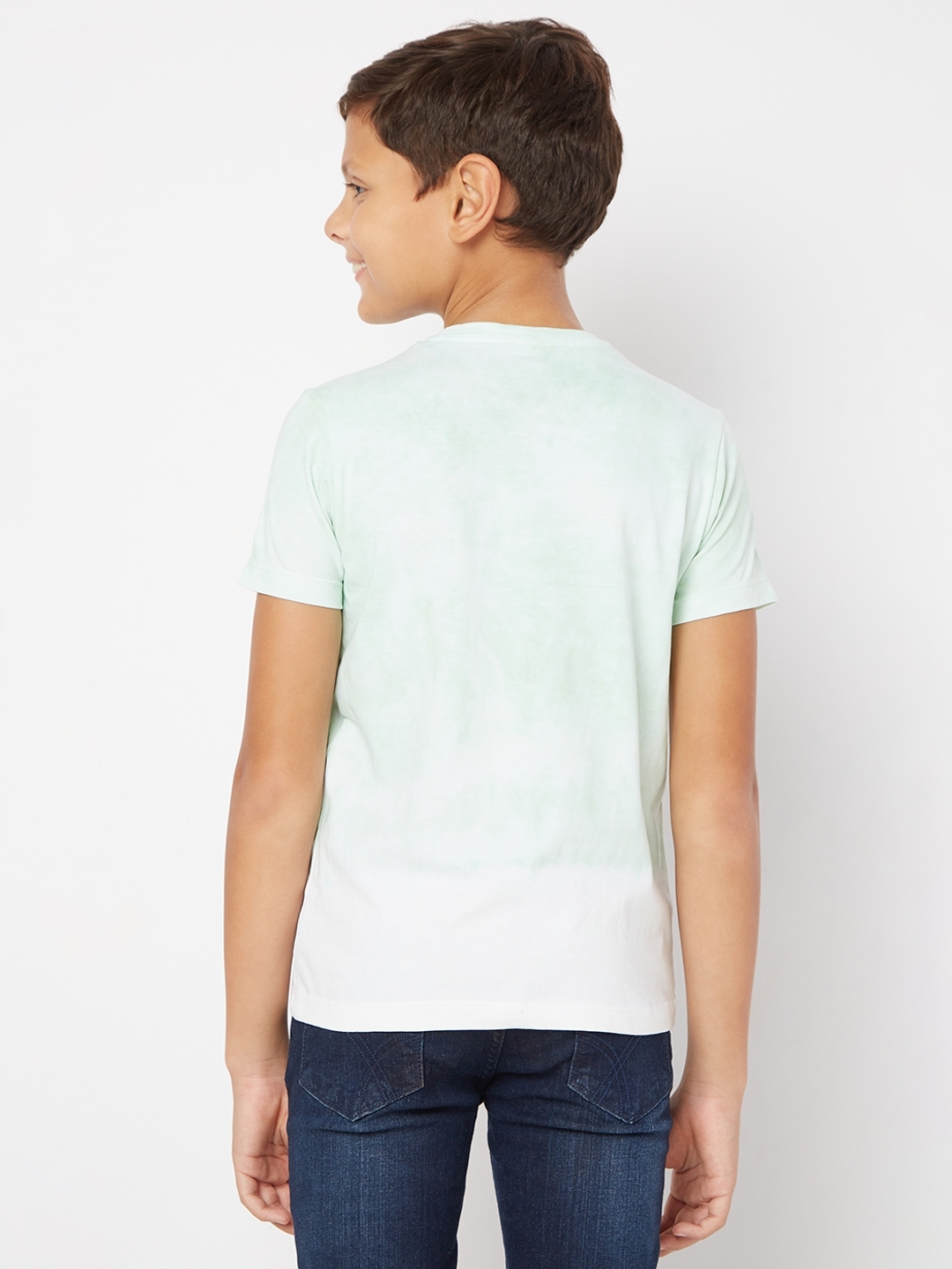 Scuba Marble Tie & Dye Round-Neck T-Shirt