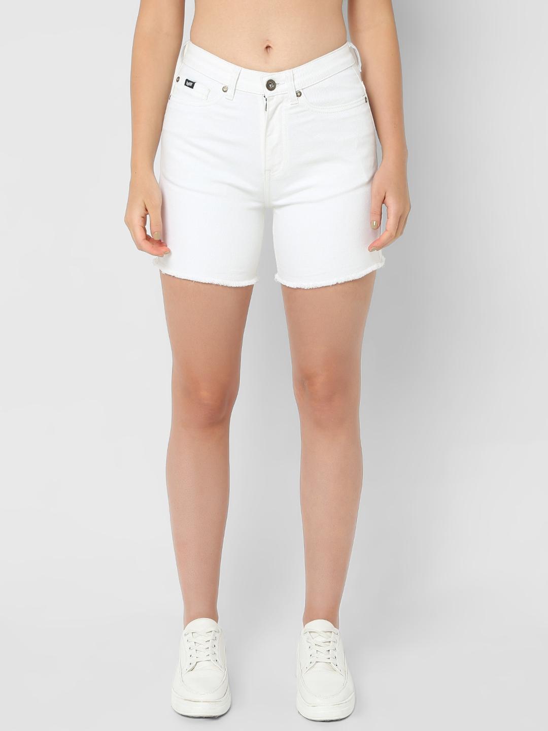 Solid Straight Fit Bermudas