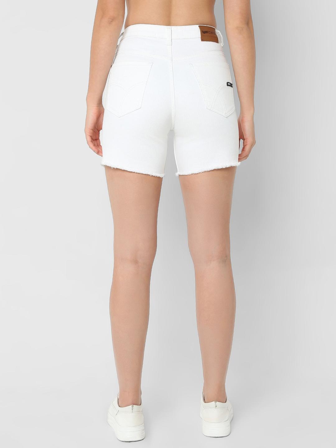 Solid Straight Fit Bermudas