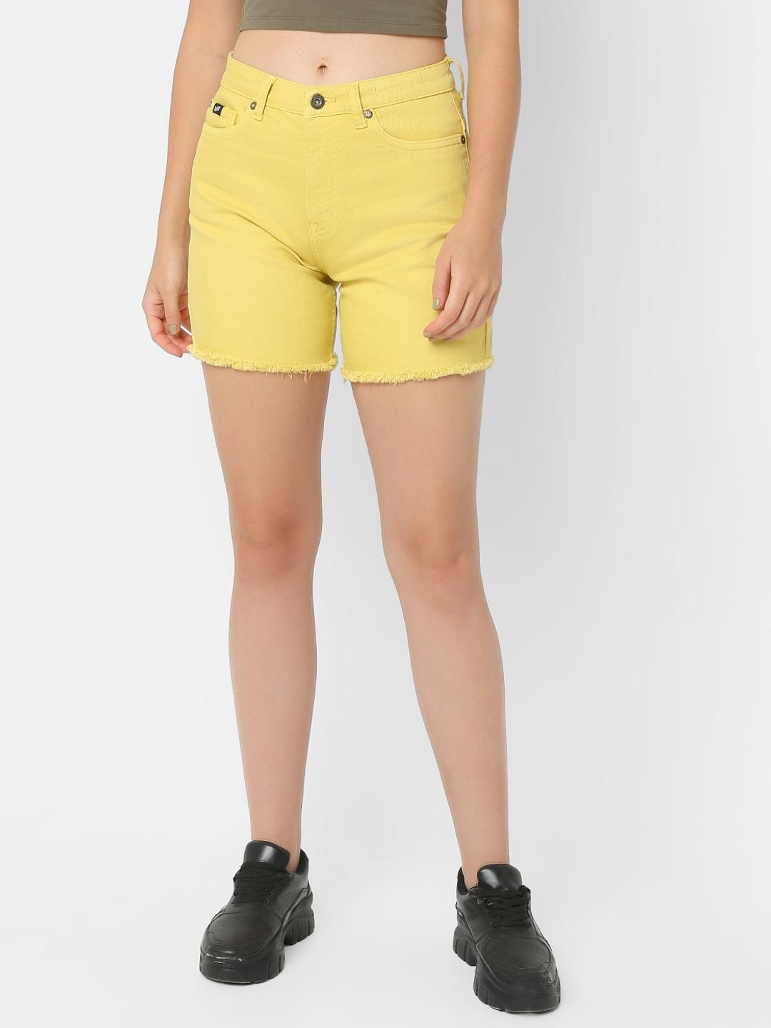 Solid Straight Fit Bermudas