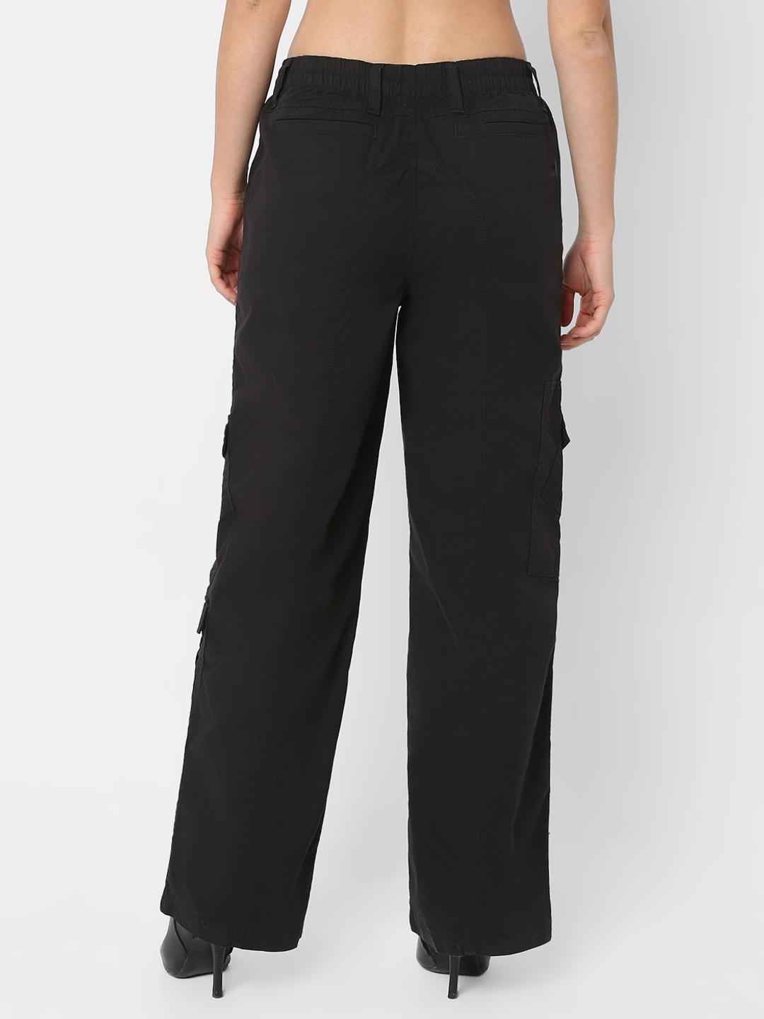 Solid Straight Fit Trouser