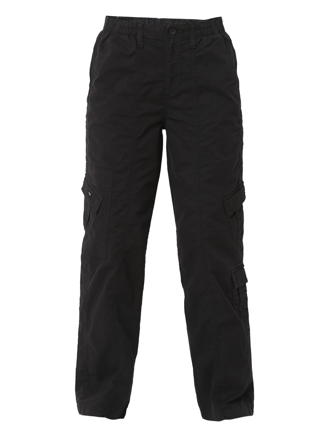 Solid Straight Fit Trouser