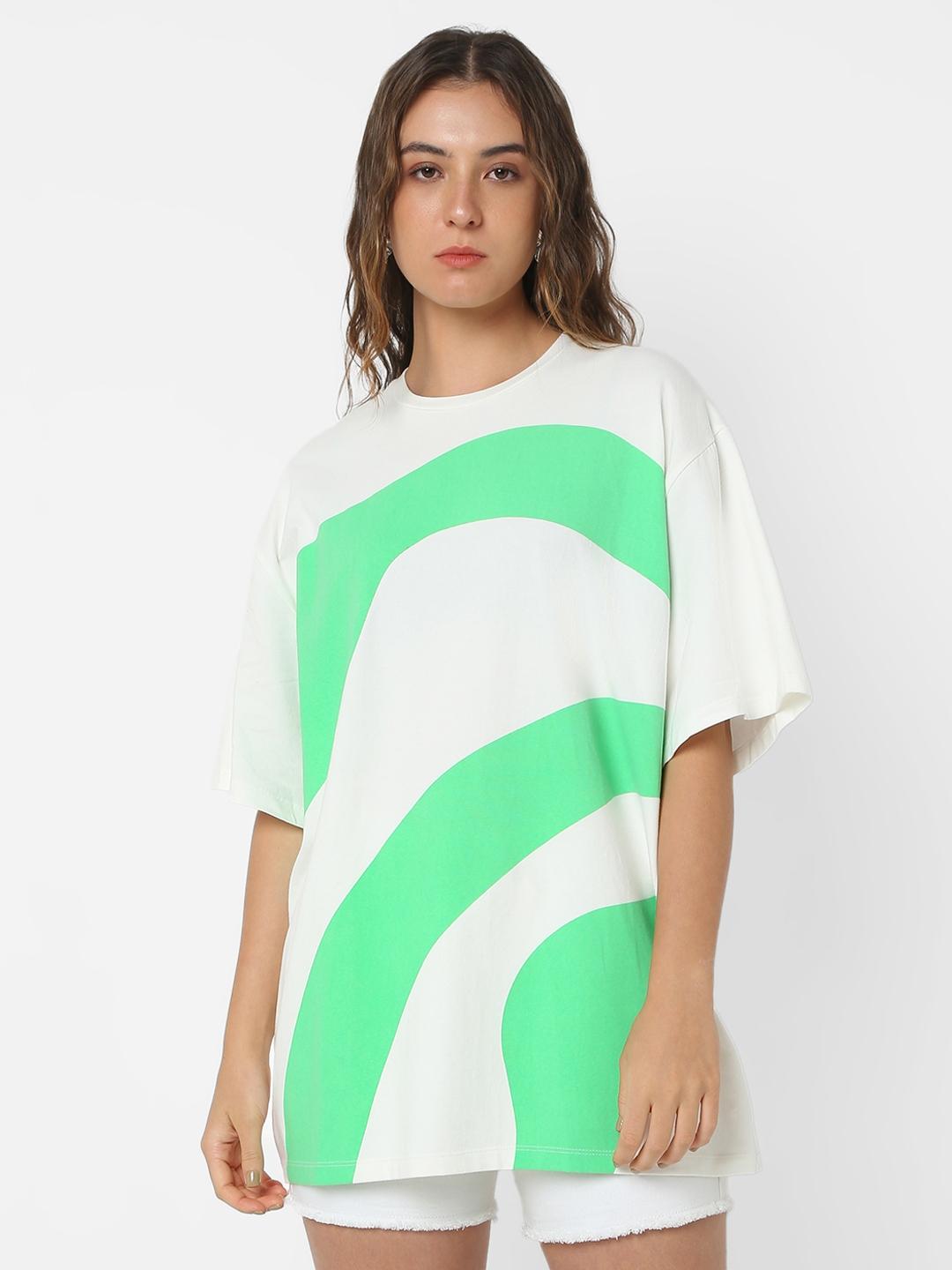 Oversized Round Neck Printed T-Shirt