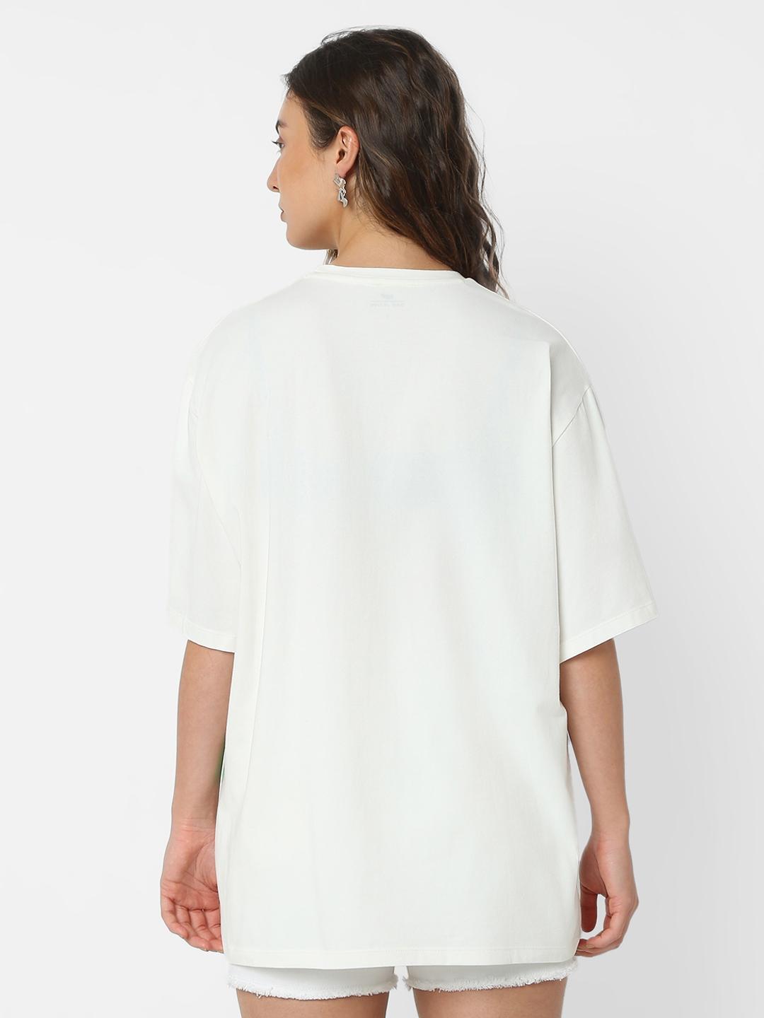 Oversized Round Neck Printed T-Shirt