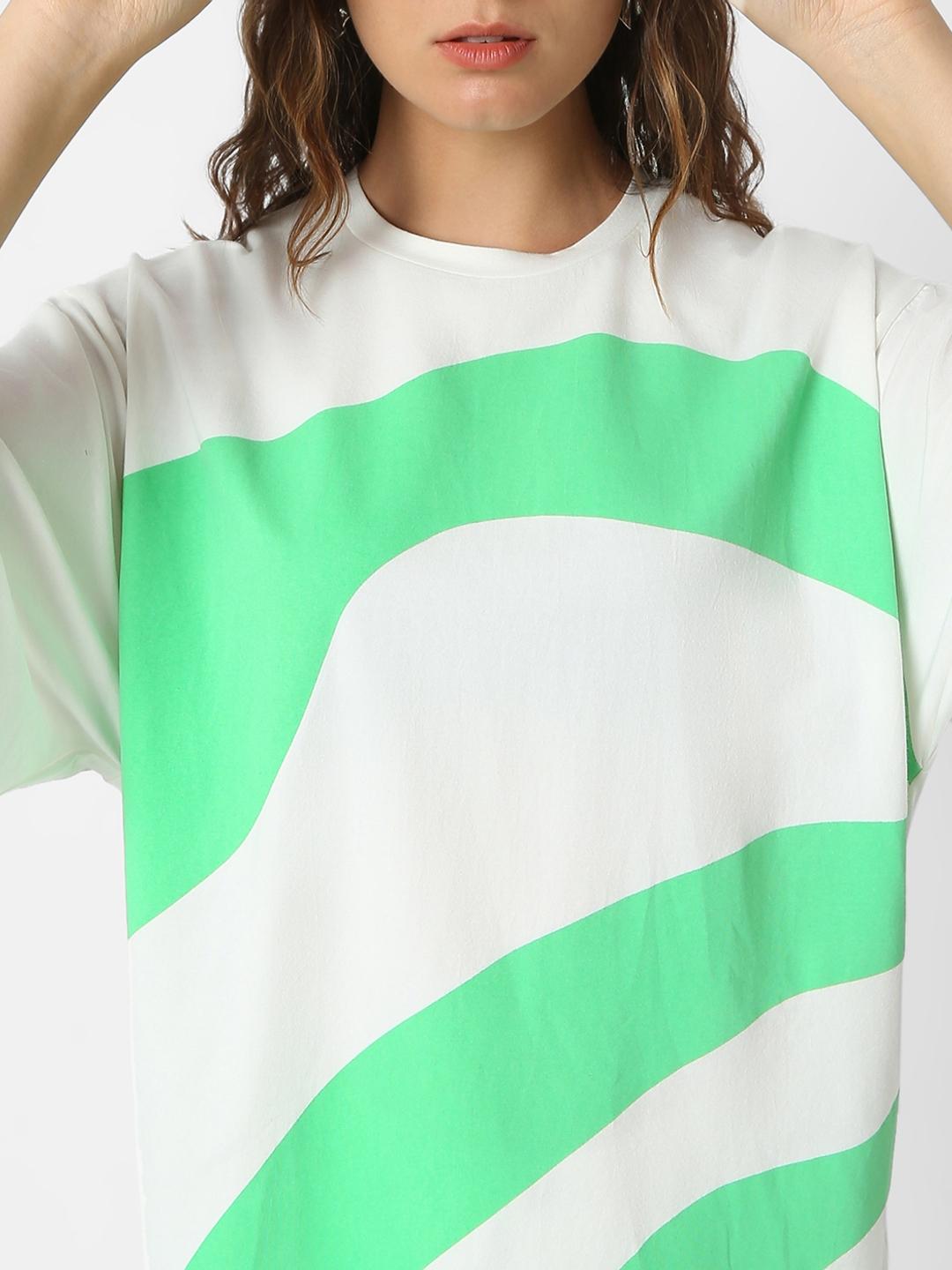 Oversized Round Neck Printed T-Shirt