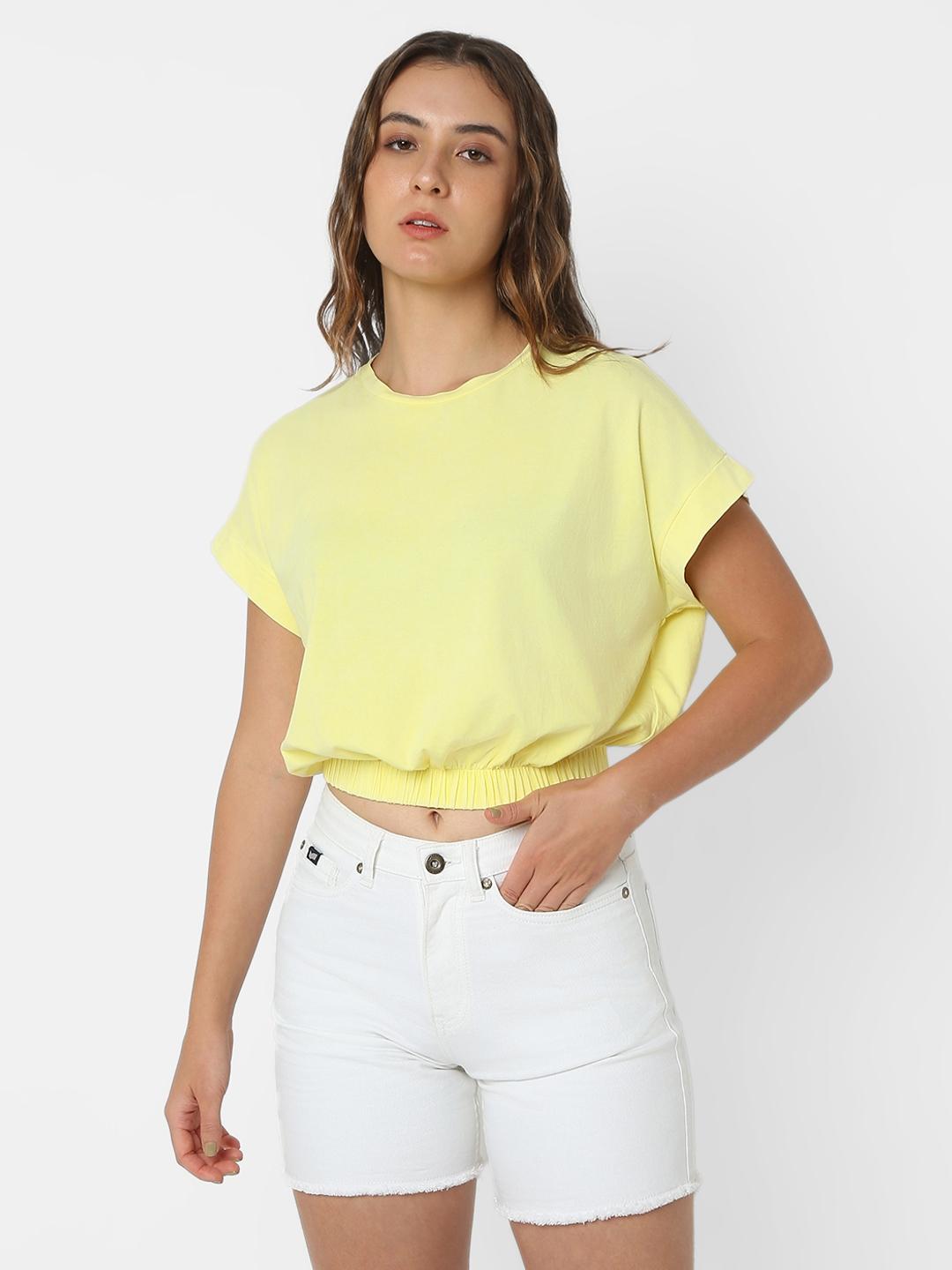 Boxy Fit Round Neck T-Shirt