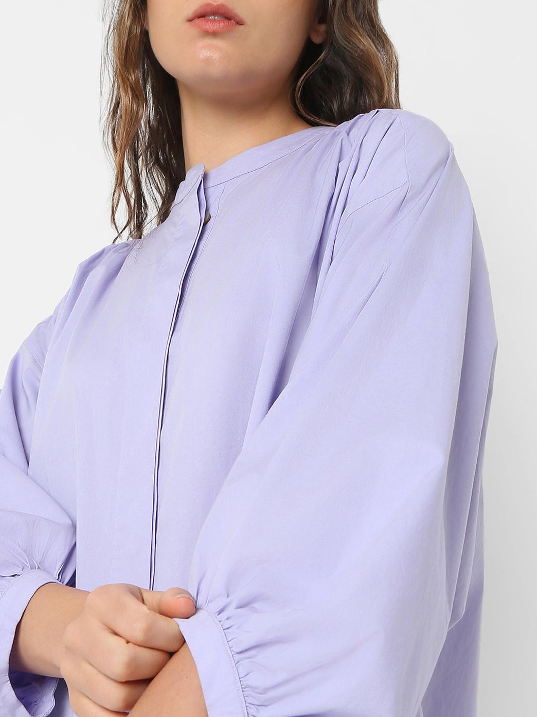 Oversized Mandarin Collar Dress