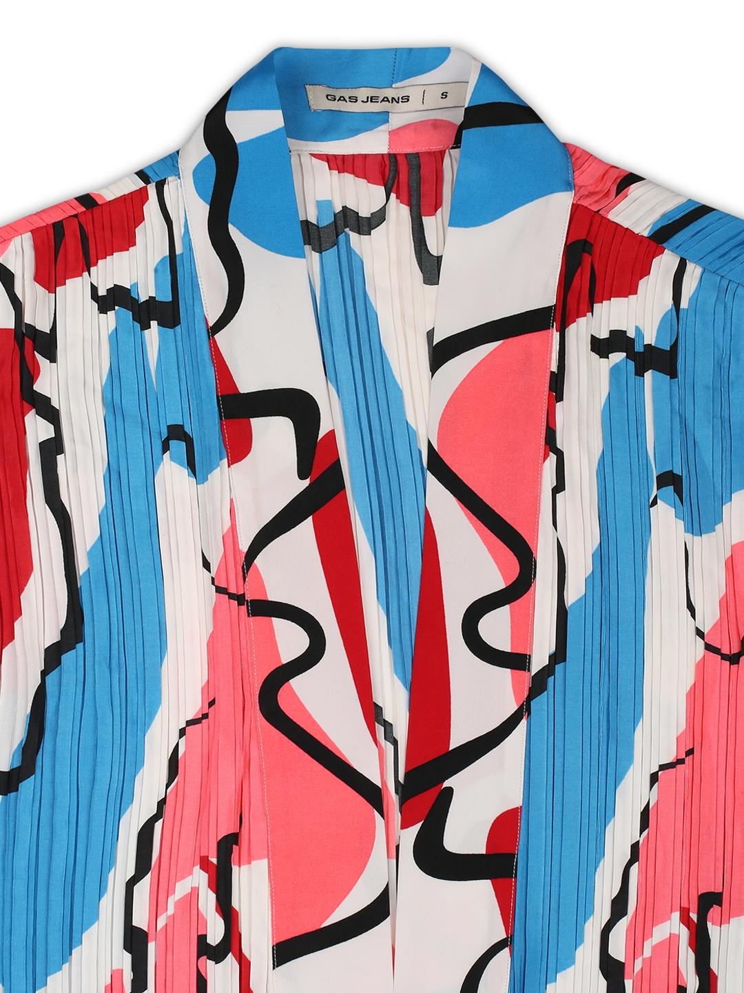 Oversized Printed Multicolor Shrug