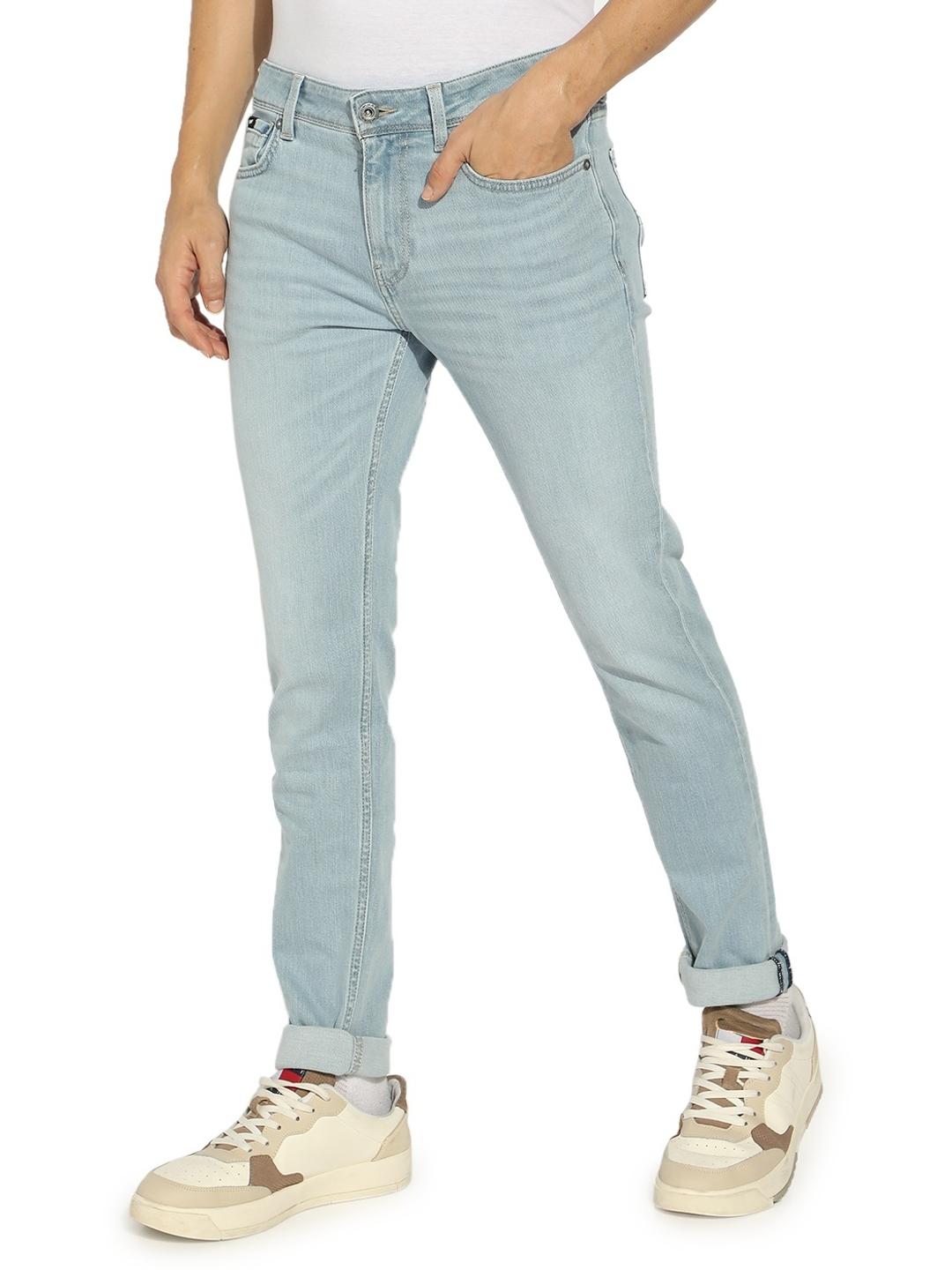 Skinny Fit Zippered Fly Denim