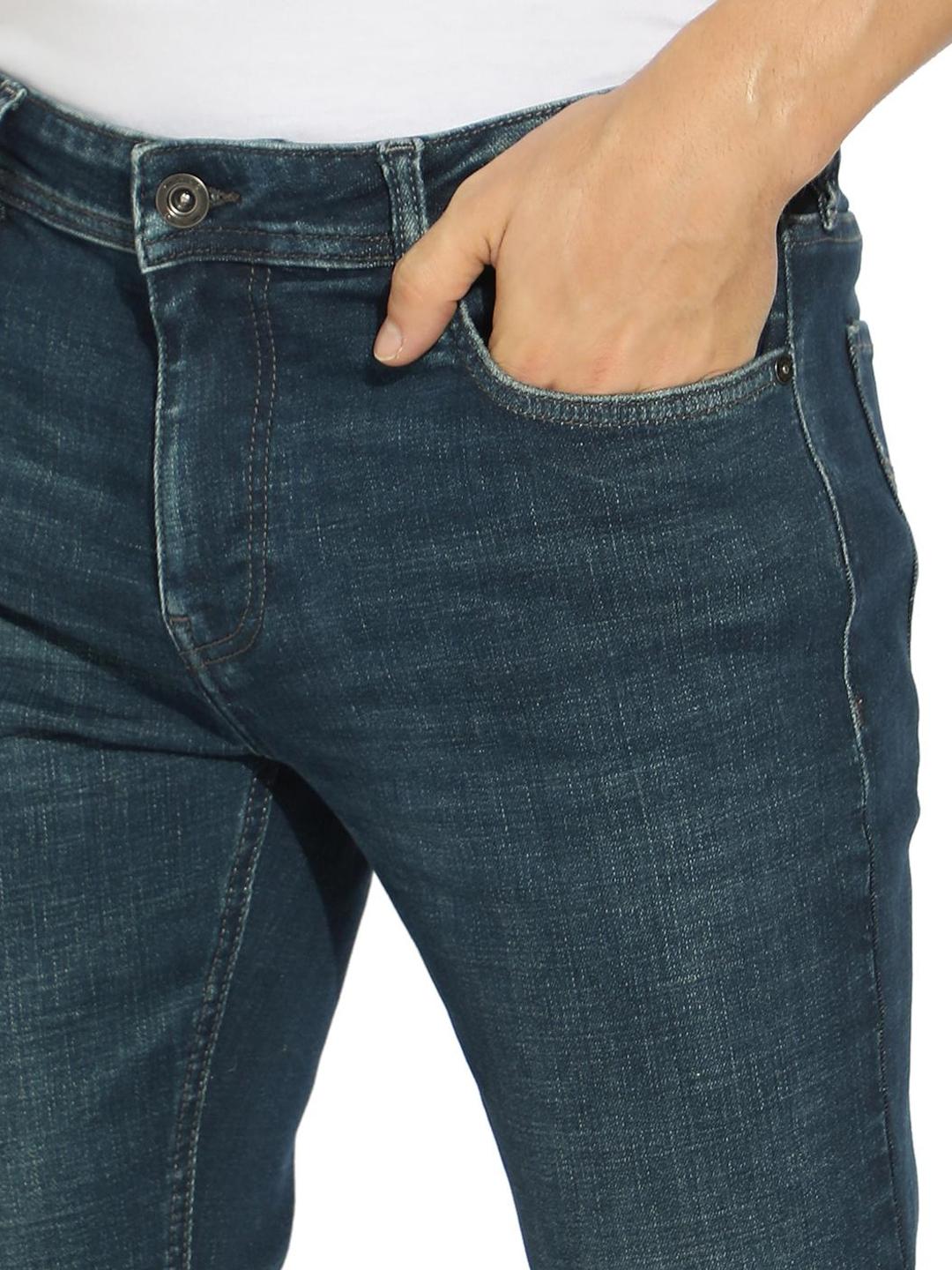 Skinny Fit Zippered Fly Denim