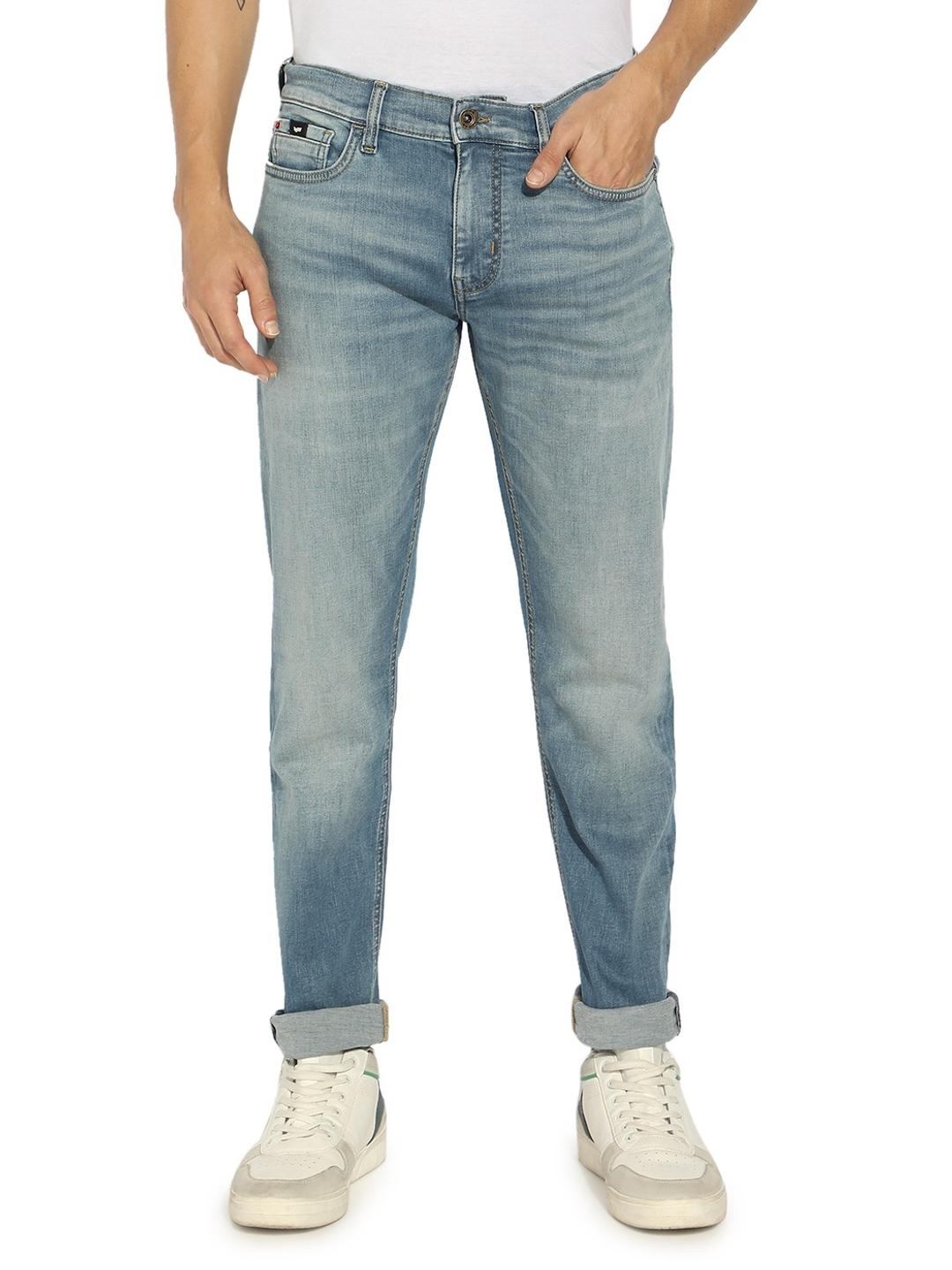 Relaxed Slim Fit Zippered Fly Denim