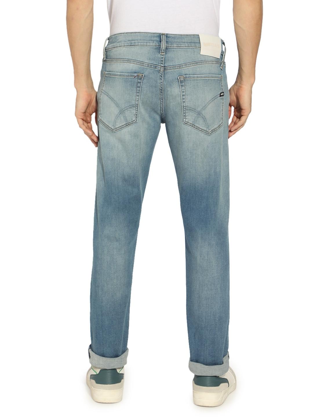 Relaxed Slim Fit Zippered Fly Denim