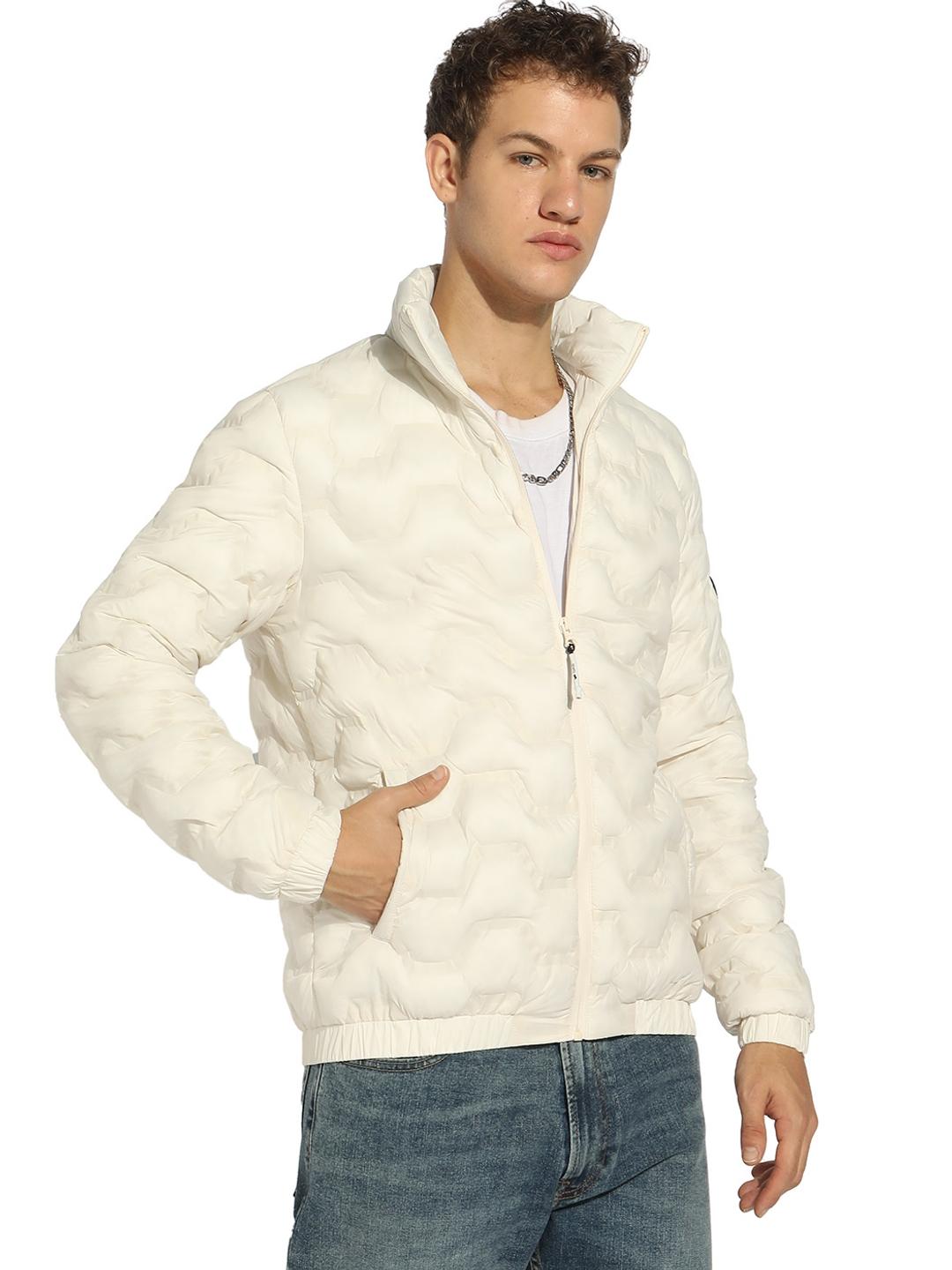 Winter Jacket with Elevated Padding Detailing