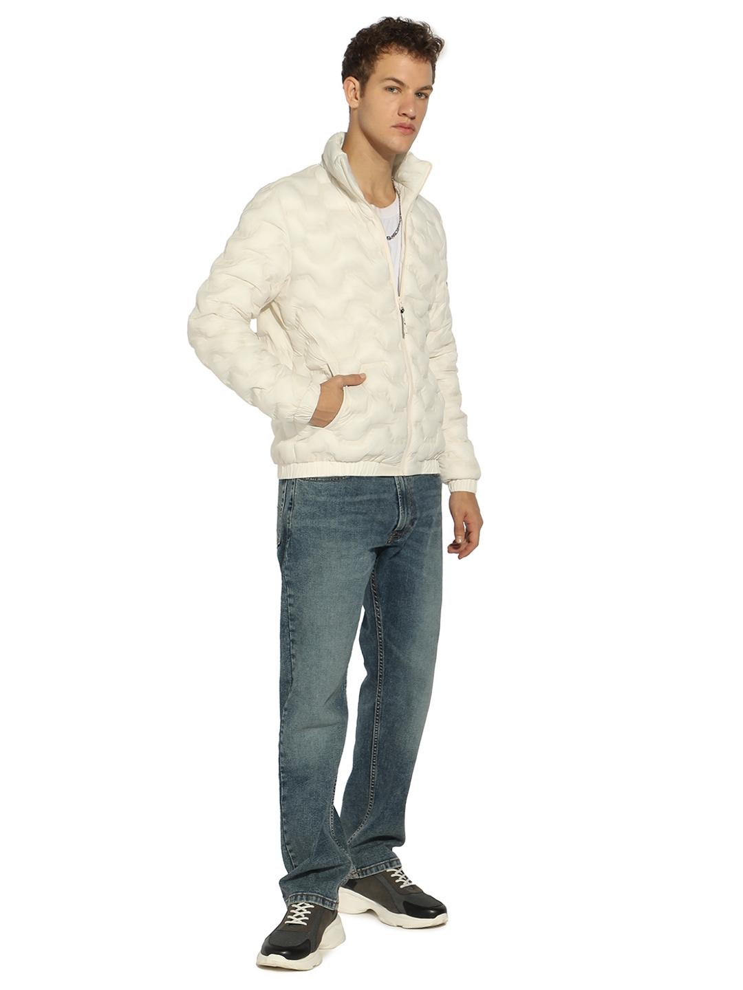 Winter Jacket with Elevated Padding Detailing