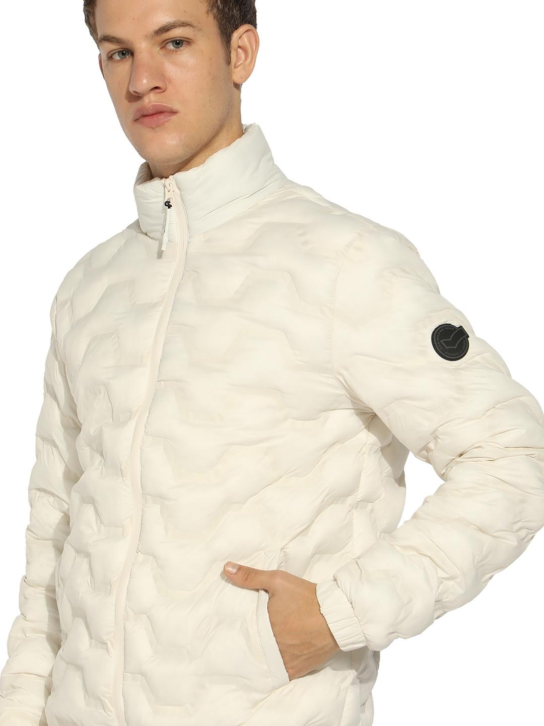 Winter Jacket with Elevated Padding Detailing