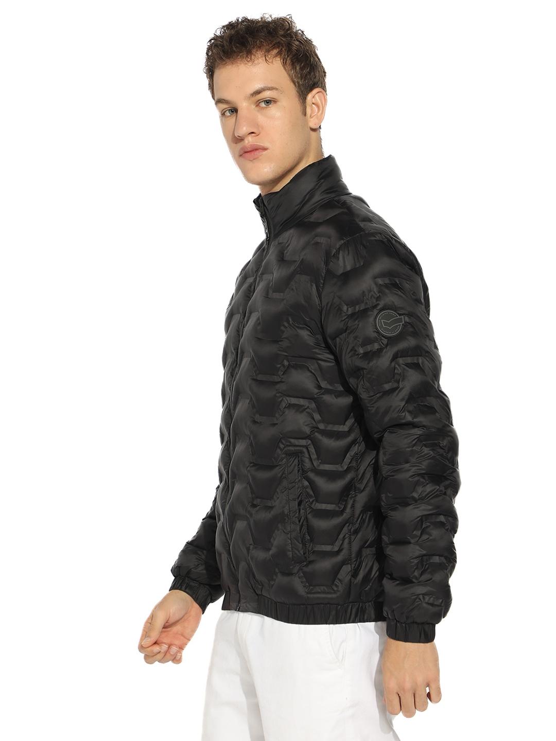 Winter Jacket with Elevated Padding Detailing