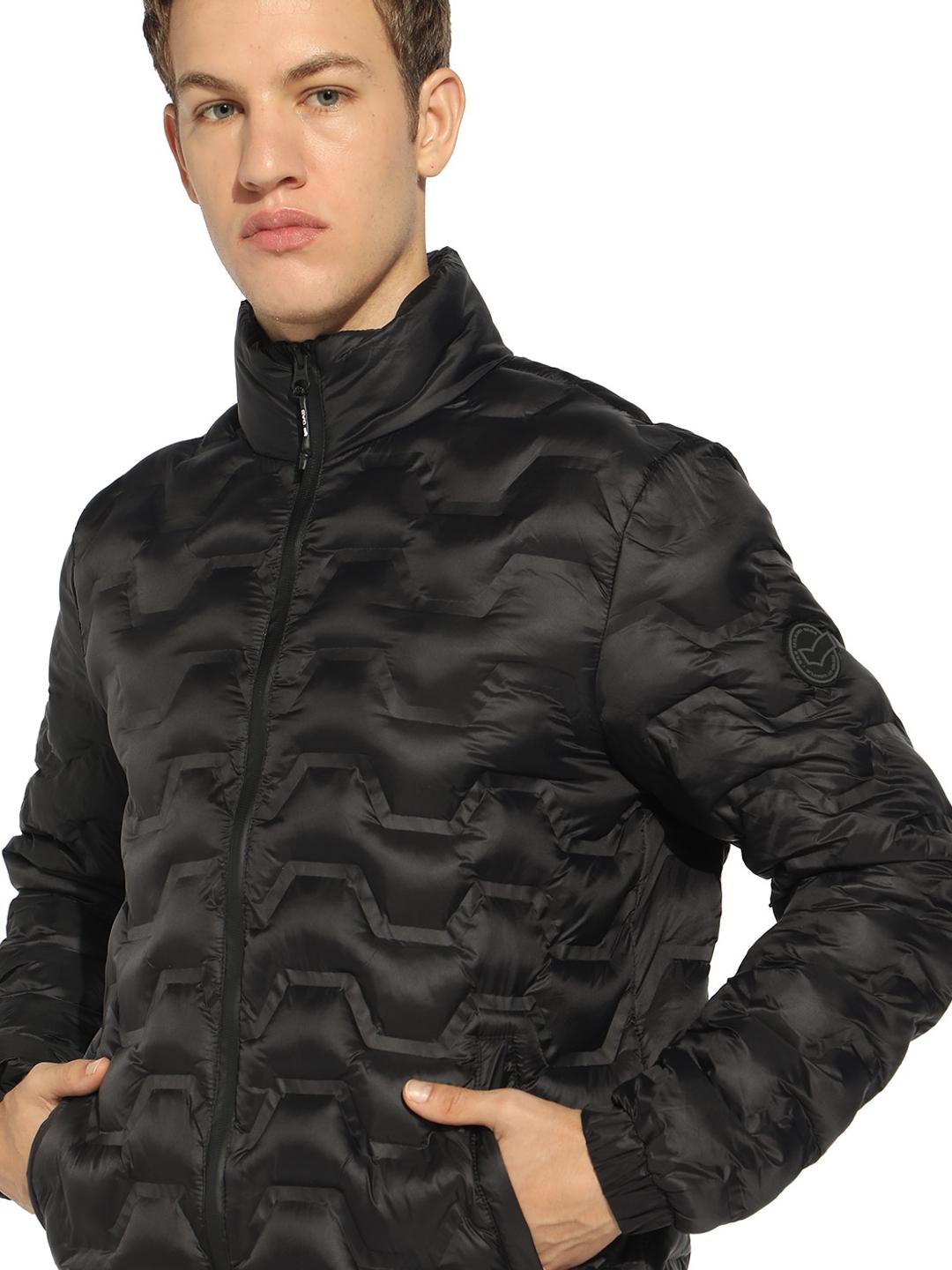 Winter Jacket with Elevated Padding Detailing