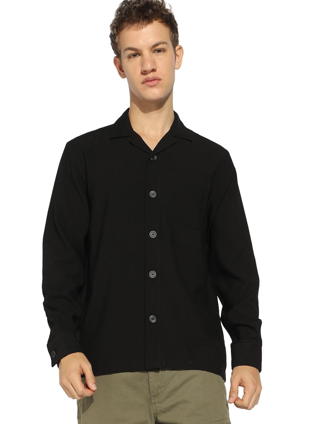 Classic Regular Fit Single Pocket Solid Shirt