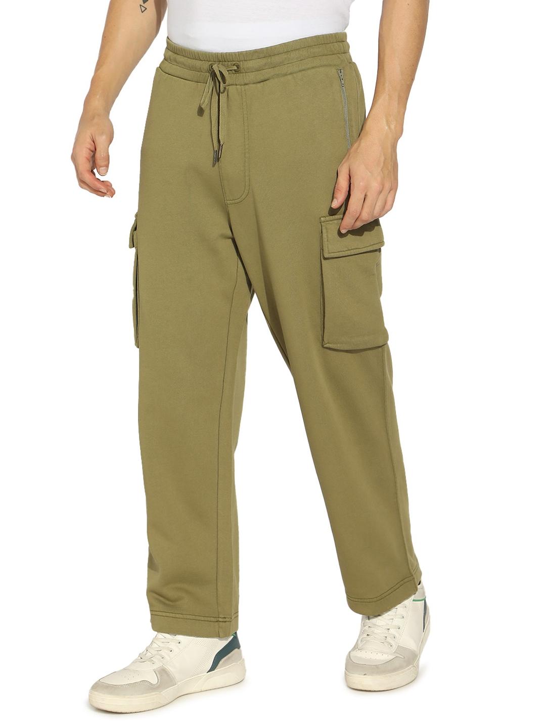 Solid Straight Fit Trackpants